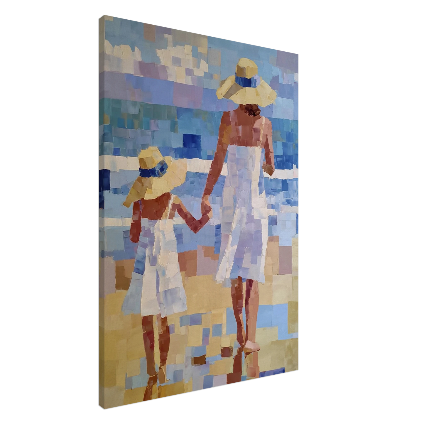 Main dans la Main, Bord du Monde — tableau sur toile — art mural STNCL