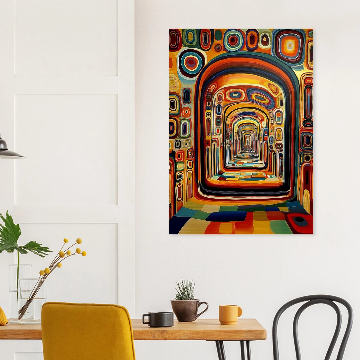 Enfilade Sans Fin — tableau aluminium — vue 8 — art mural STNCL