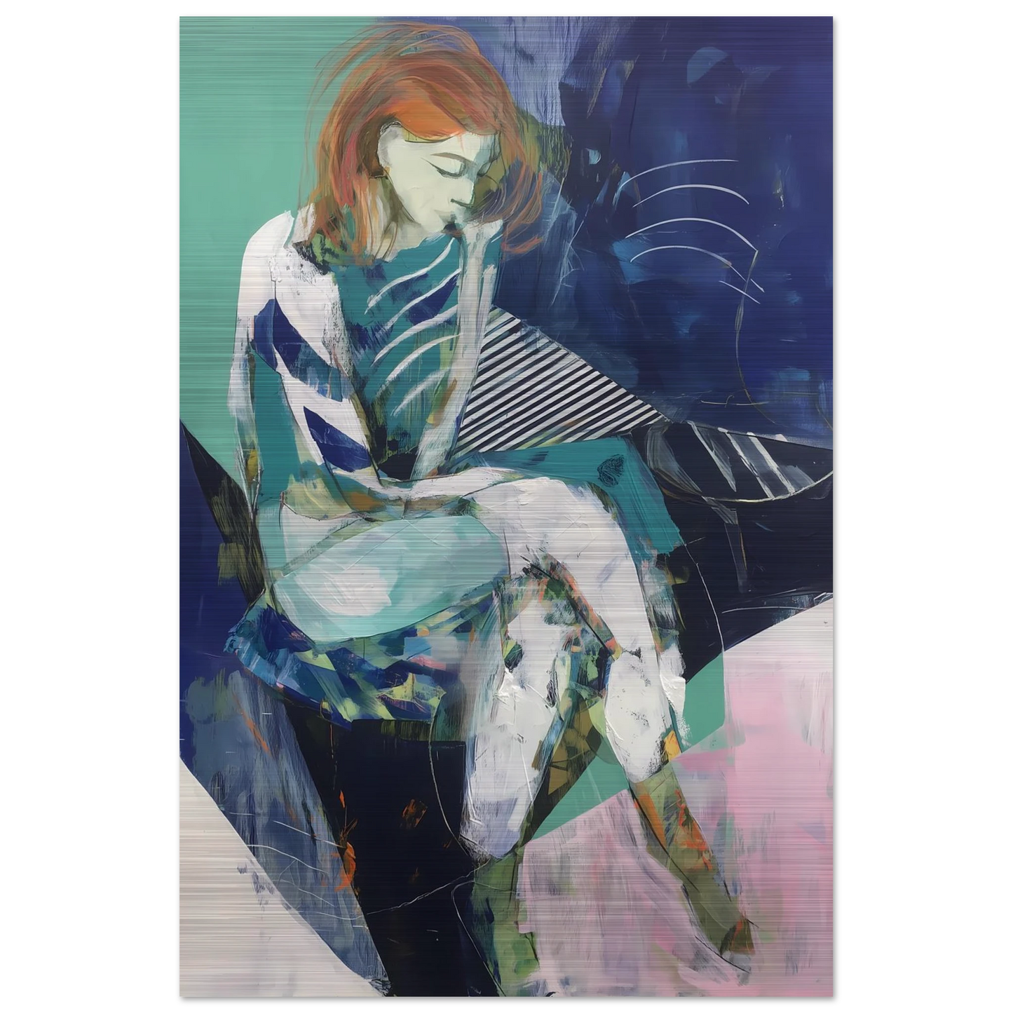 Songe au Repos — tableau aluminium — vue 3 — art mural STNCL