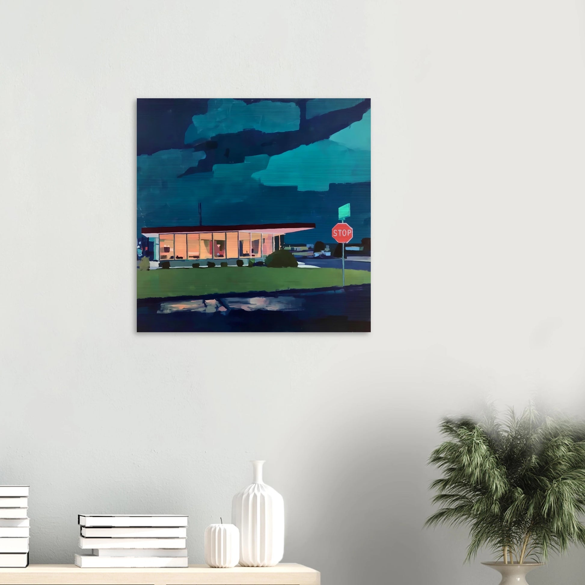 Lumière sur la Route — tableau aluminium — vue 5 — art mural STNCL