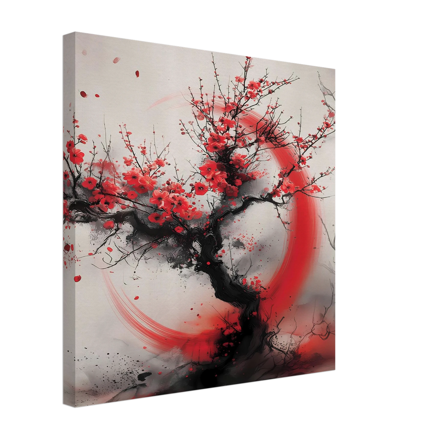 Enso et Prunier — tableau sur toile — vue 4 — art mural STNCL