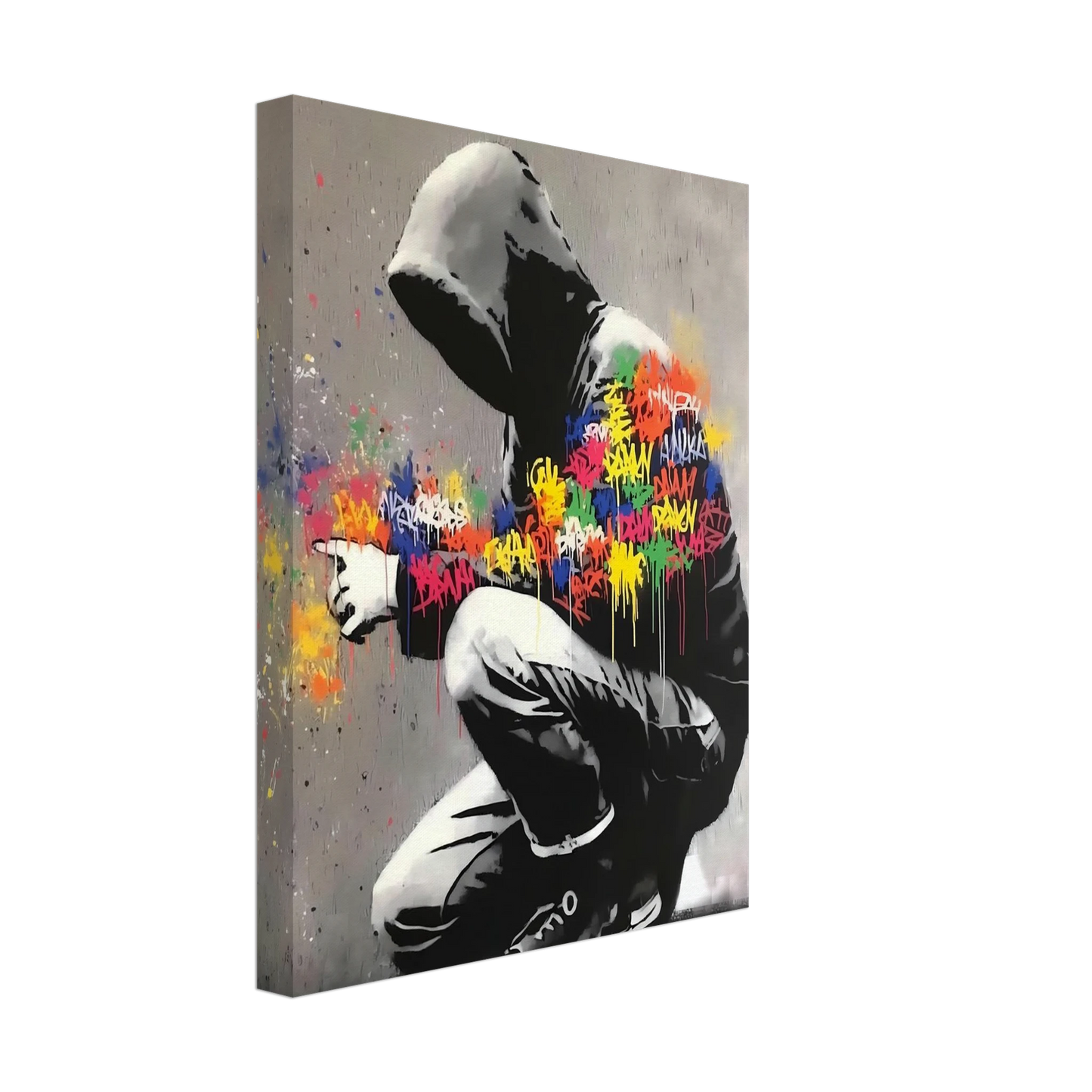 Le Graffeur — tableau sur toile — vue 4 — art mural STNCL