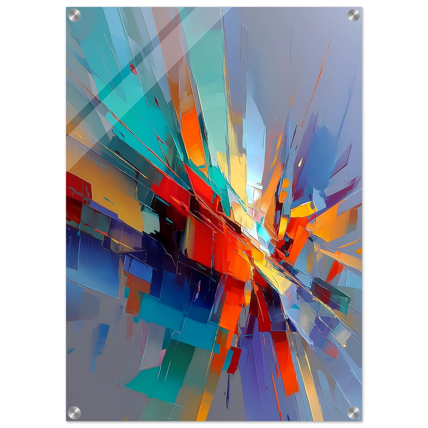 Point de Fuite — tableau plexiglas — vue 2 — art mural STNCL