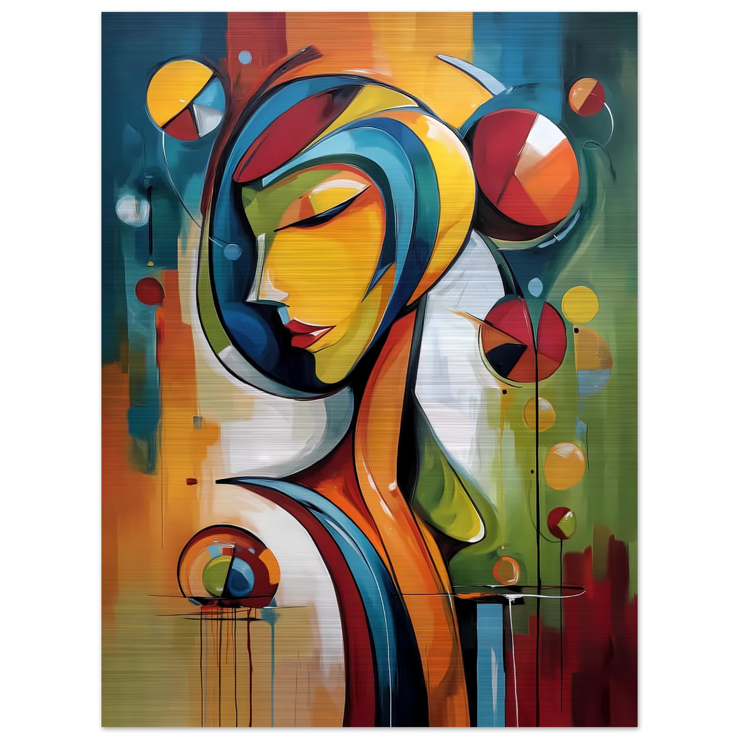 Rêverie Géométrique — tableau aluminium — vue 5 — art mural STNCL
