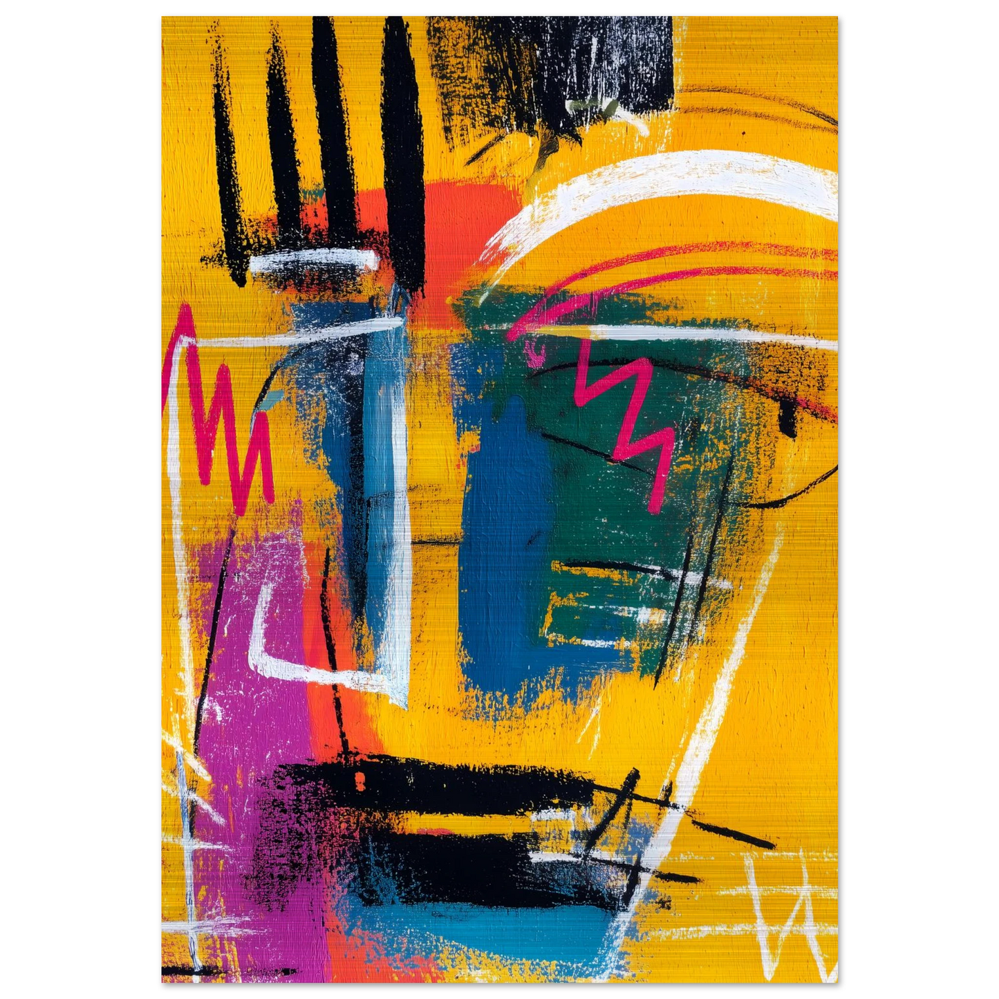 Griffures Solaires — tableau aluminium — art mural STNCL