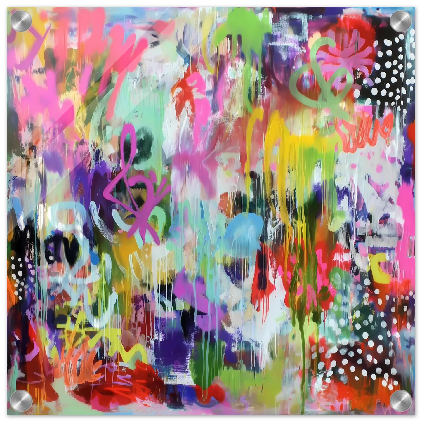 Explosion Urbaine — tableau plexiglas — vue 4 — art mural STNCL