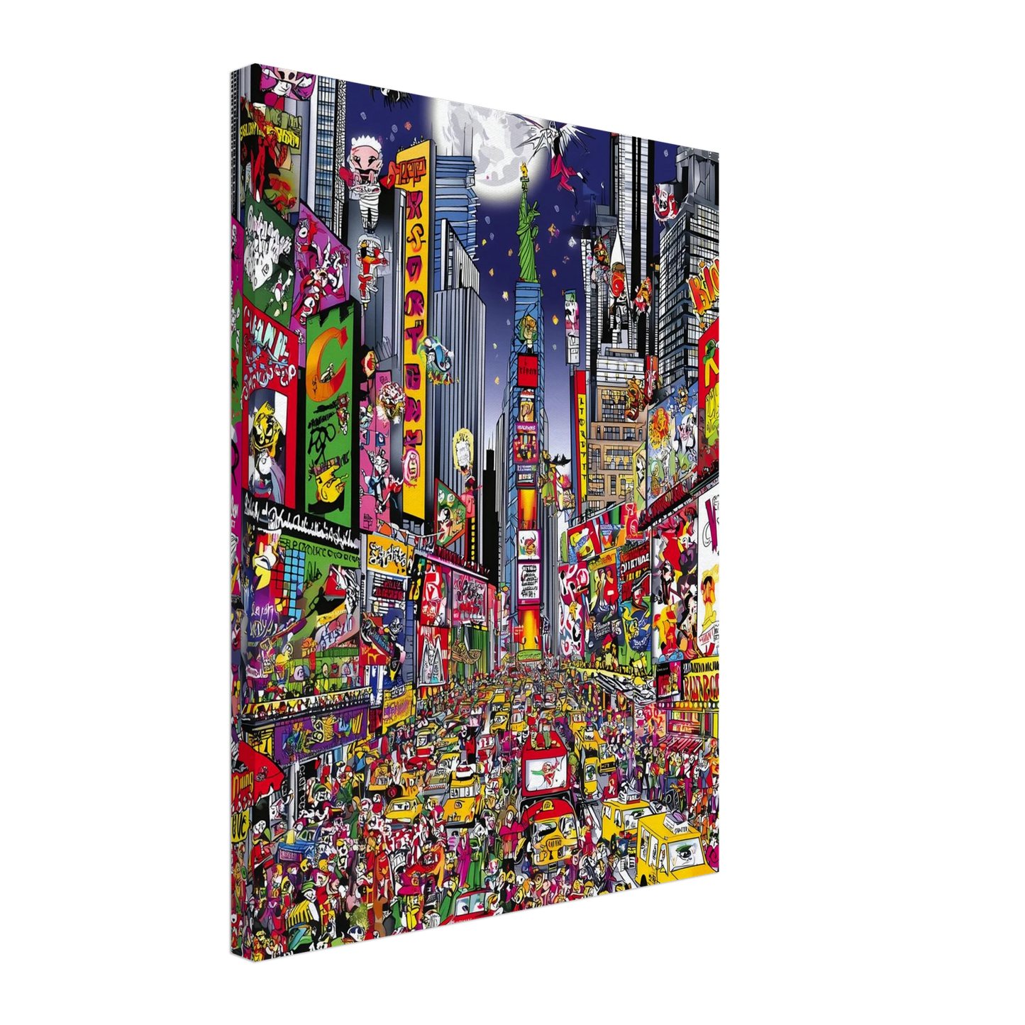 Times Square en Fête — tableau sur toile — vue 5 — art mural STNCL