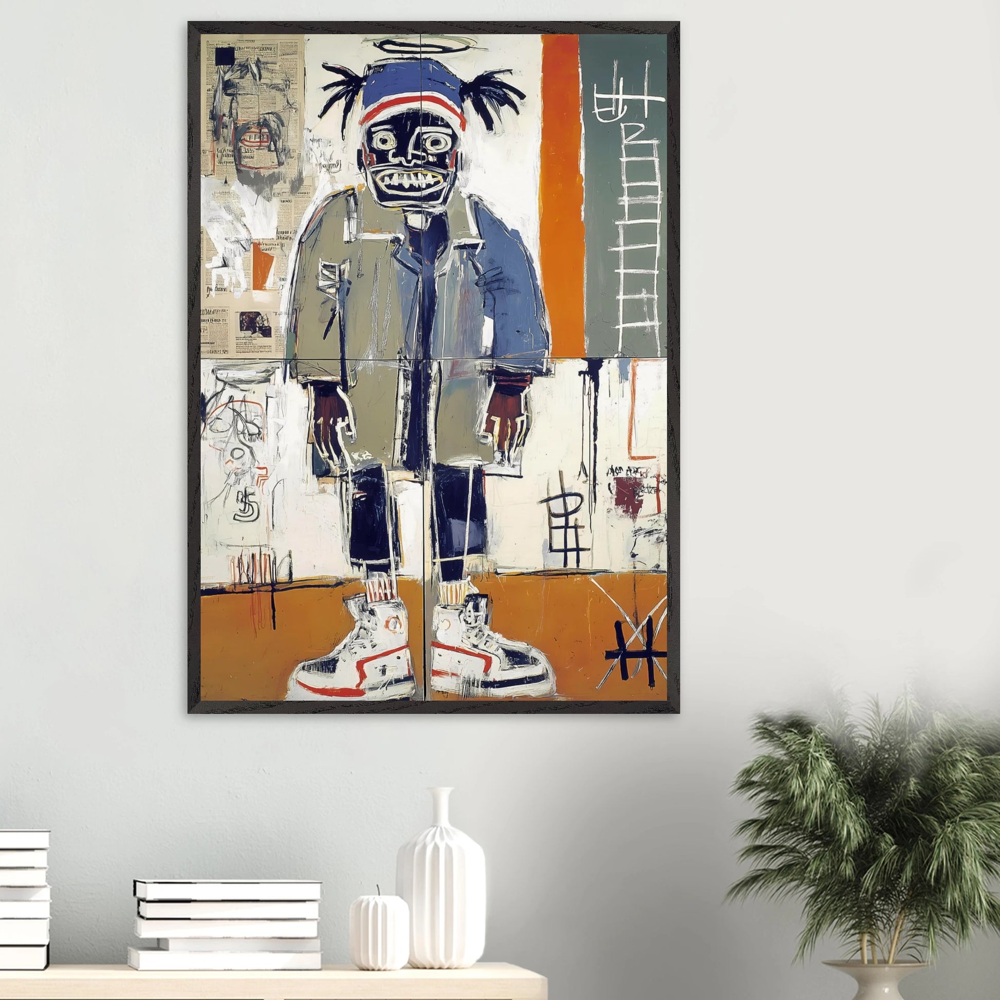 Debout sous le Halo — tableau encadré bois — vue 16 — art mural STNCL