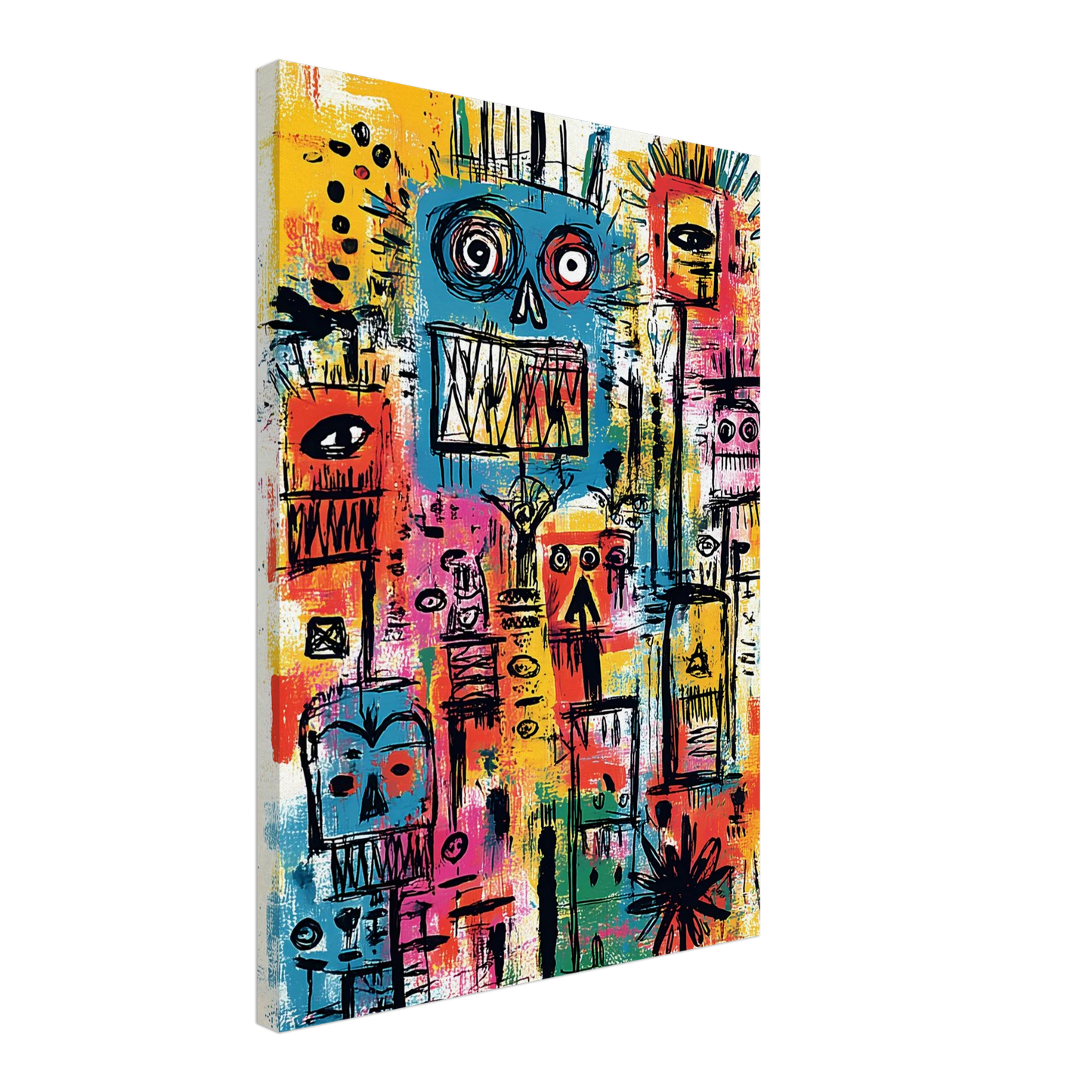 Totem des Esprits — tableau sur toile — vue 3 — art mural STNCL