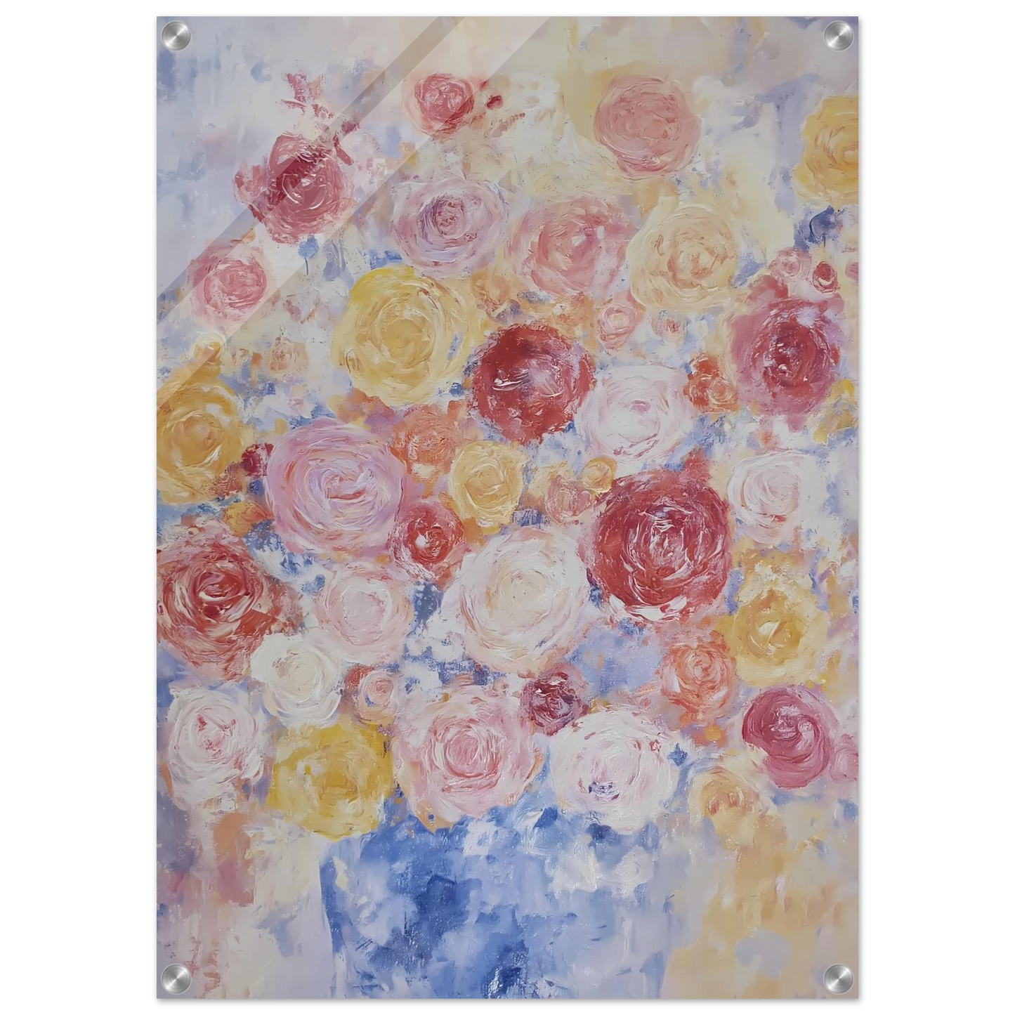 Brassée de Roses — tableau plexiglas — vue 2 — art mural STNCL