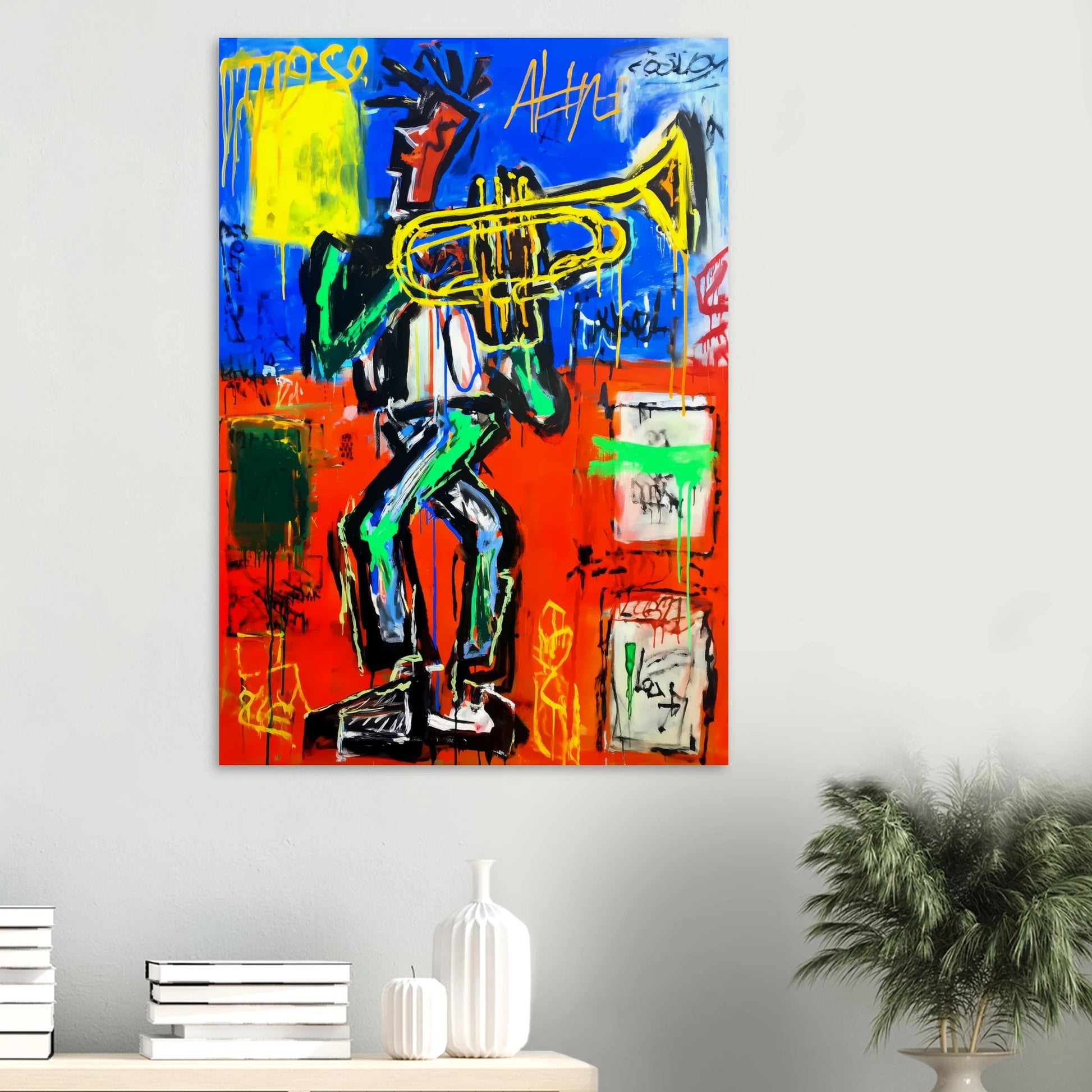 Le Trompettiste — affiche d'art — vue 6 — art mural STNCL