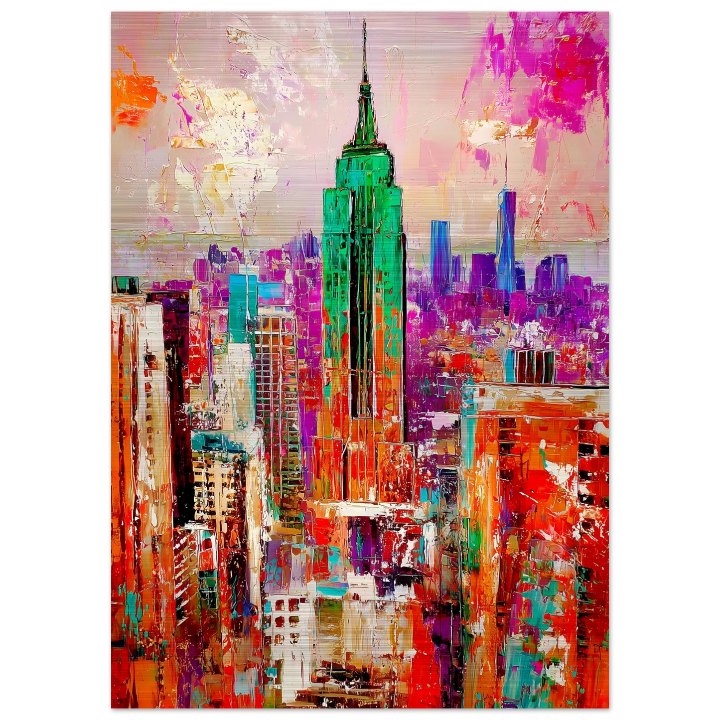 New York en Couleurs — tableau aluminium — vue 4 — art mural STNCL