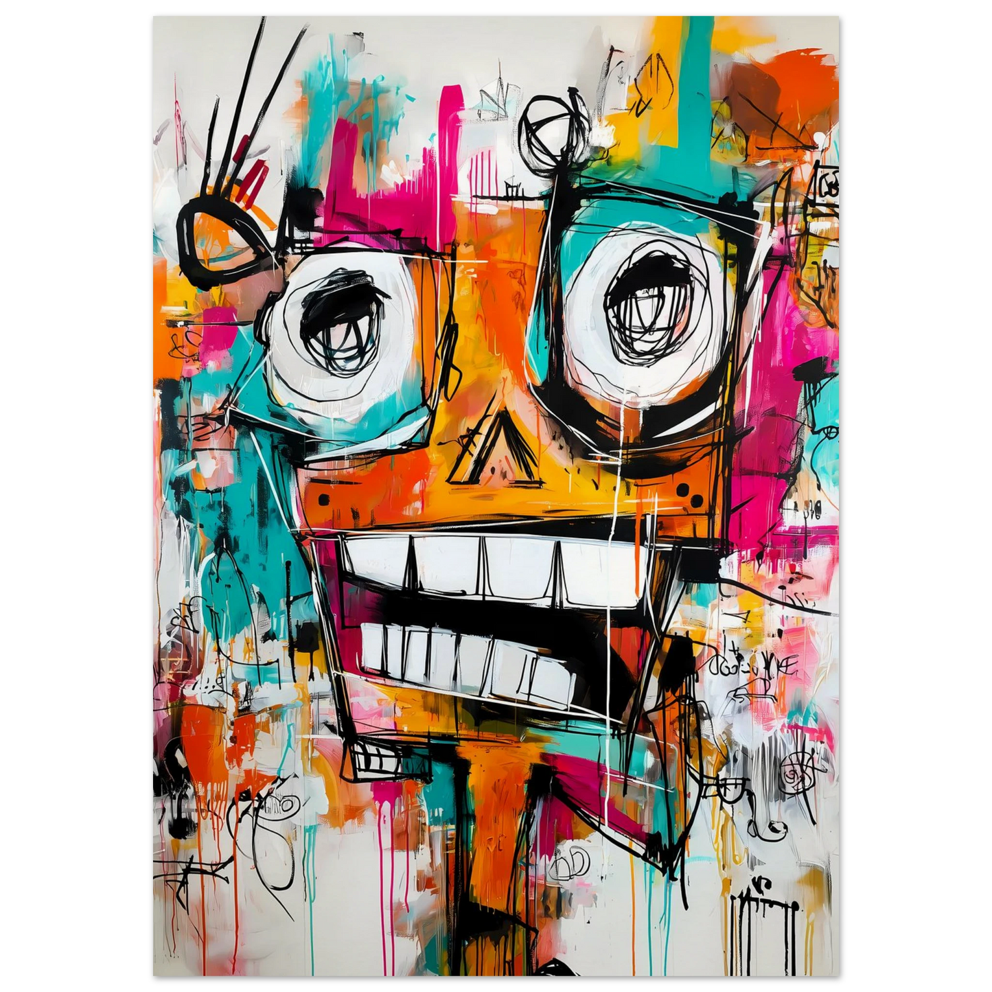 Face à Grands Yeux — affiche d'art — vue 5 — art mural STNCL