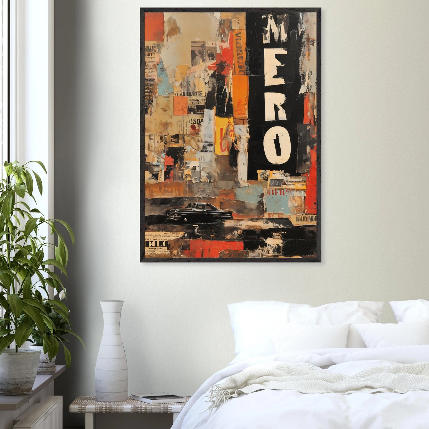 Affiches Lacérées — tableau encadré bois — vue 17 — art mural STNCL