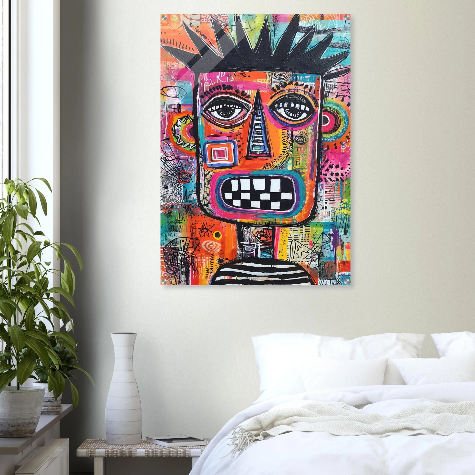 Masque Brut — tableau plexiglas — vue 7 — art mural STNCL