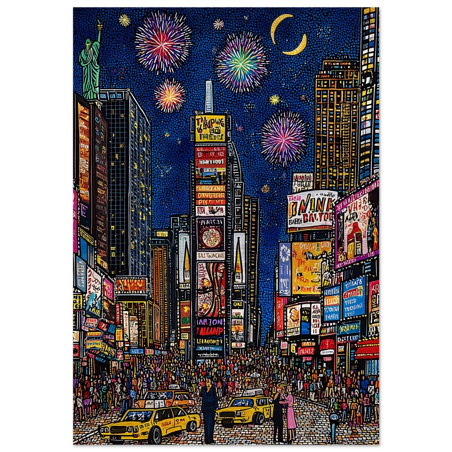 New York en Fête — tableau aluminium — art mural STNCL