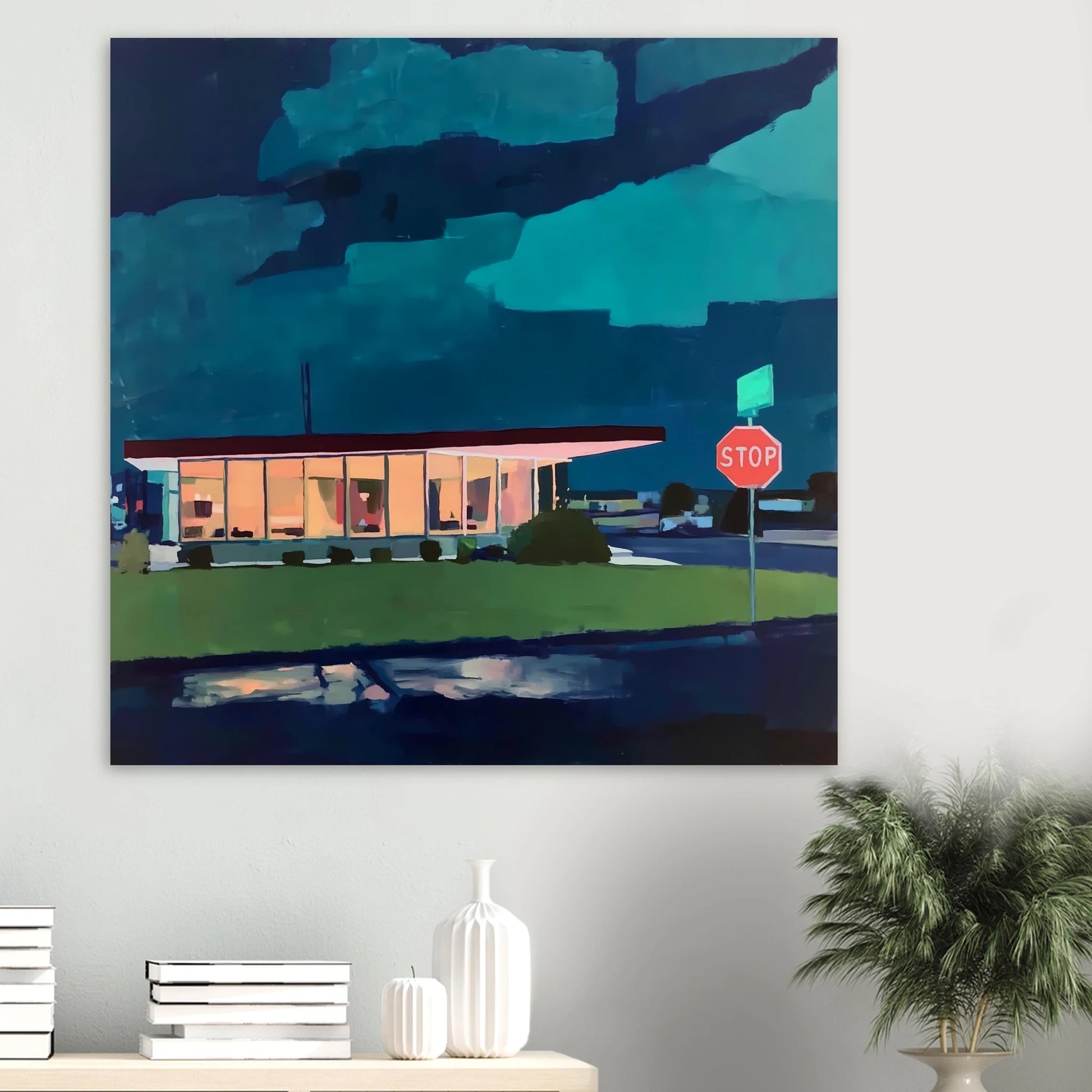 Lumière sur la Route — affiche d'art — vue 6 — art mural STNCL