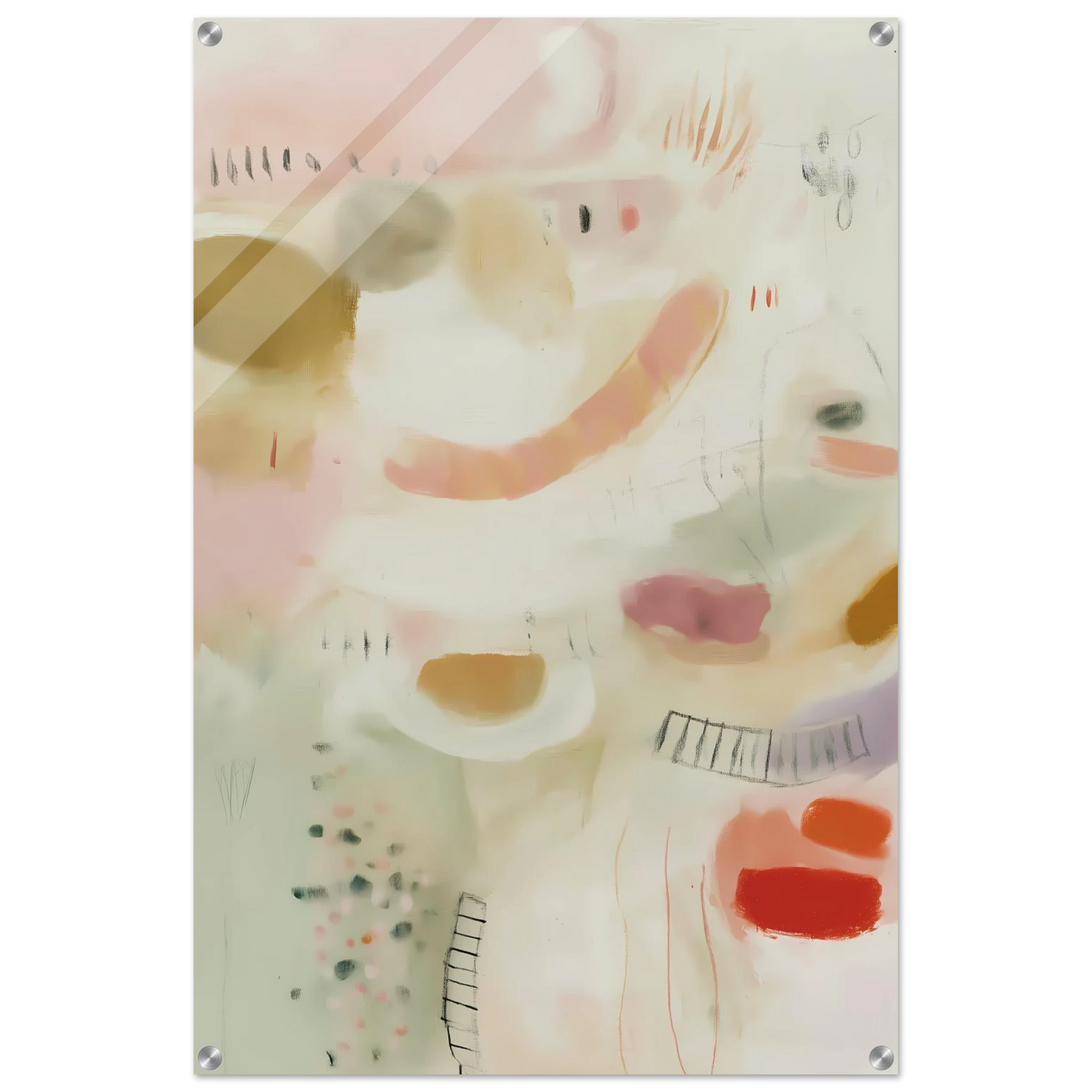 Murmures Pastel — tableau plexiglas — vue 5 — art mural STNCL