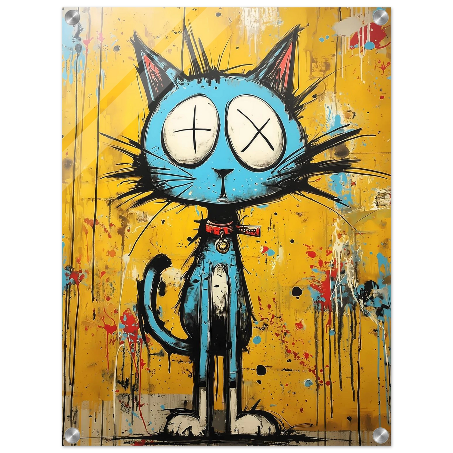 Matou des Murs — tableau plexiglas — vue 4 — art mural STNCL