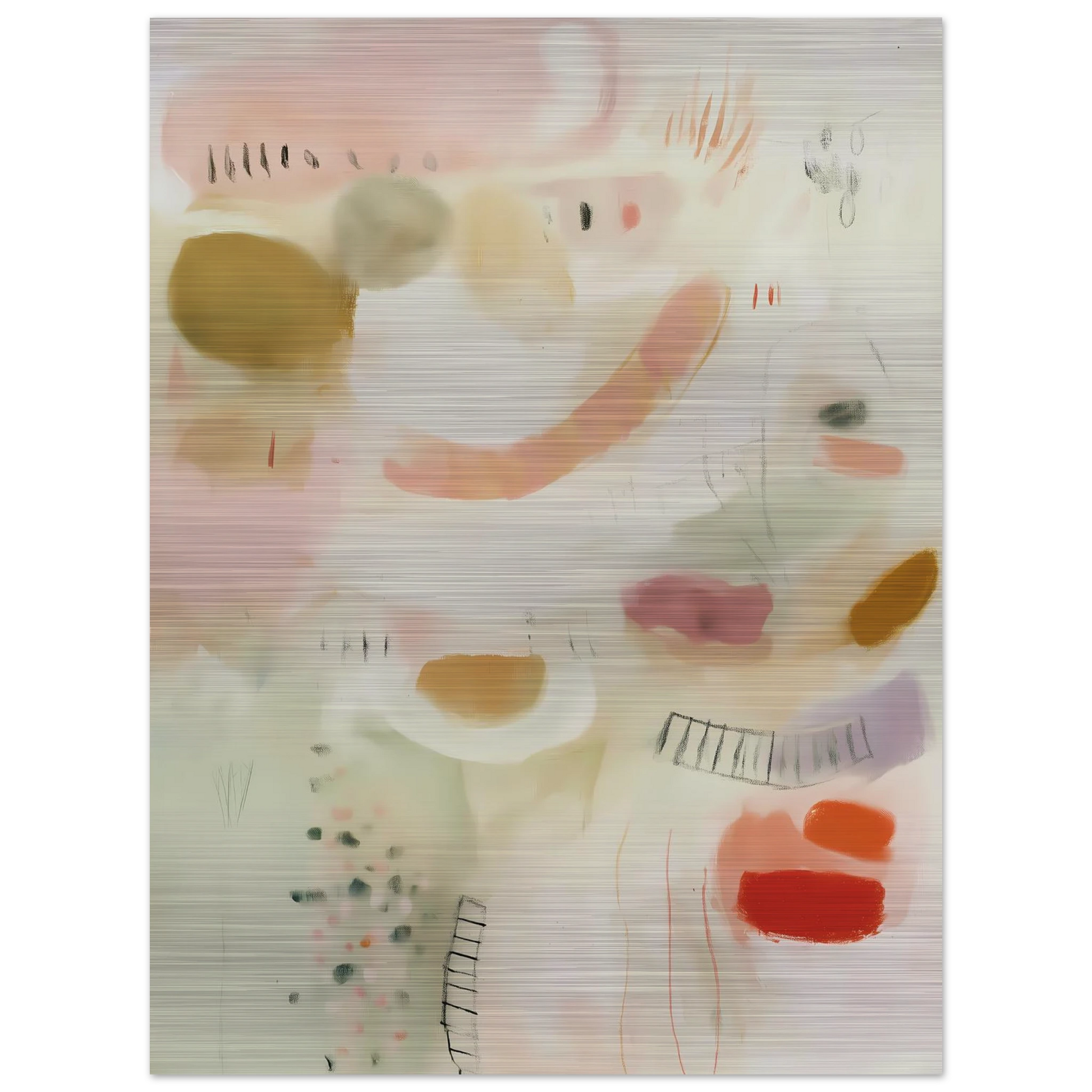 Murmures Pastel — tableau aluminium — vue 5 — art mural STNCL