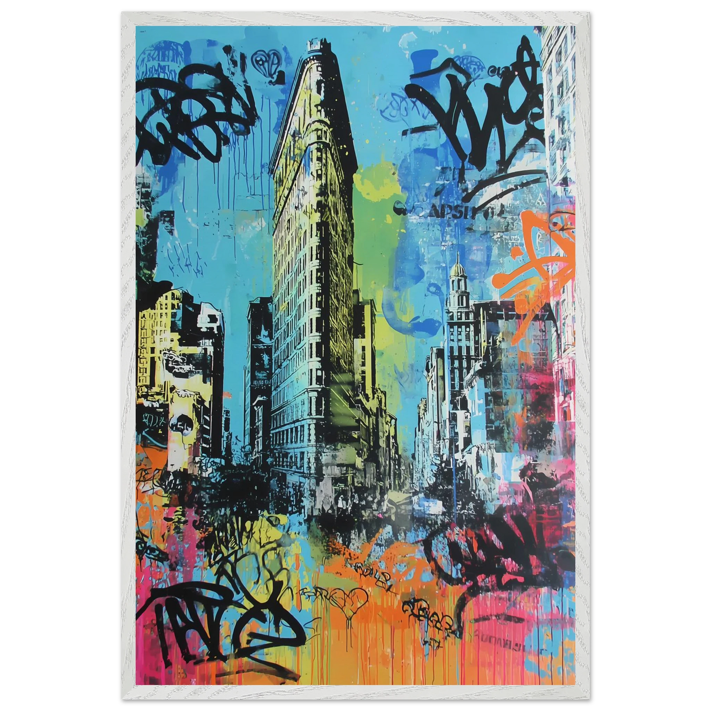 Proue de Manhattan — tableau encadré bois — vue 7 — art mural STNCL
