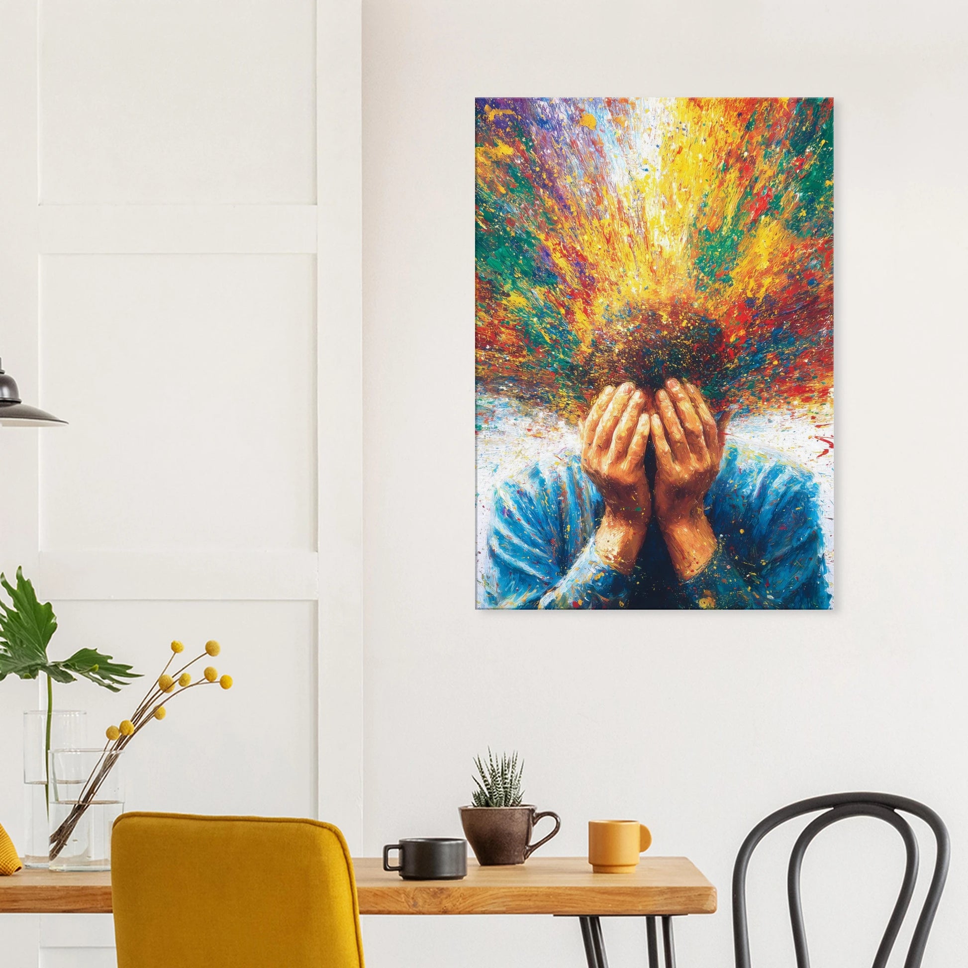 Jaillissement — tableau sur toile — vue 8 — art mural STNCL