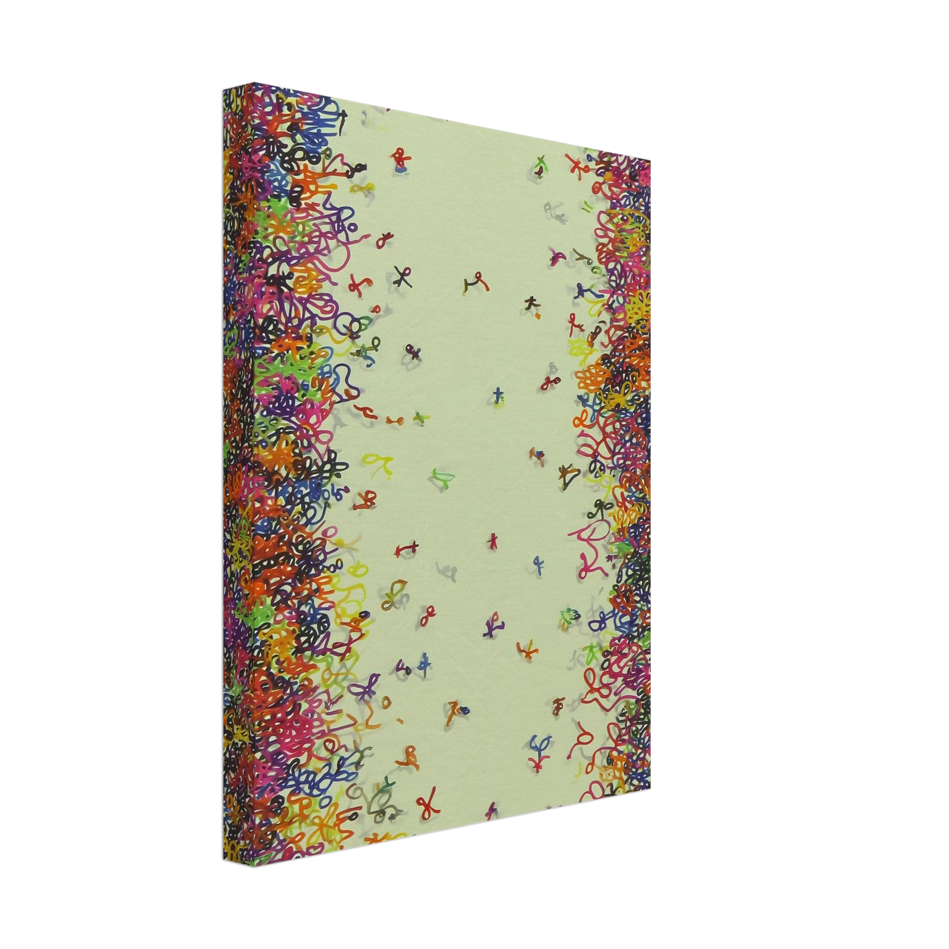 Nuée de Signes — tableau sur toile — vue 4 — art mural STNCL