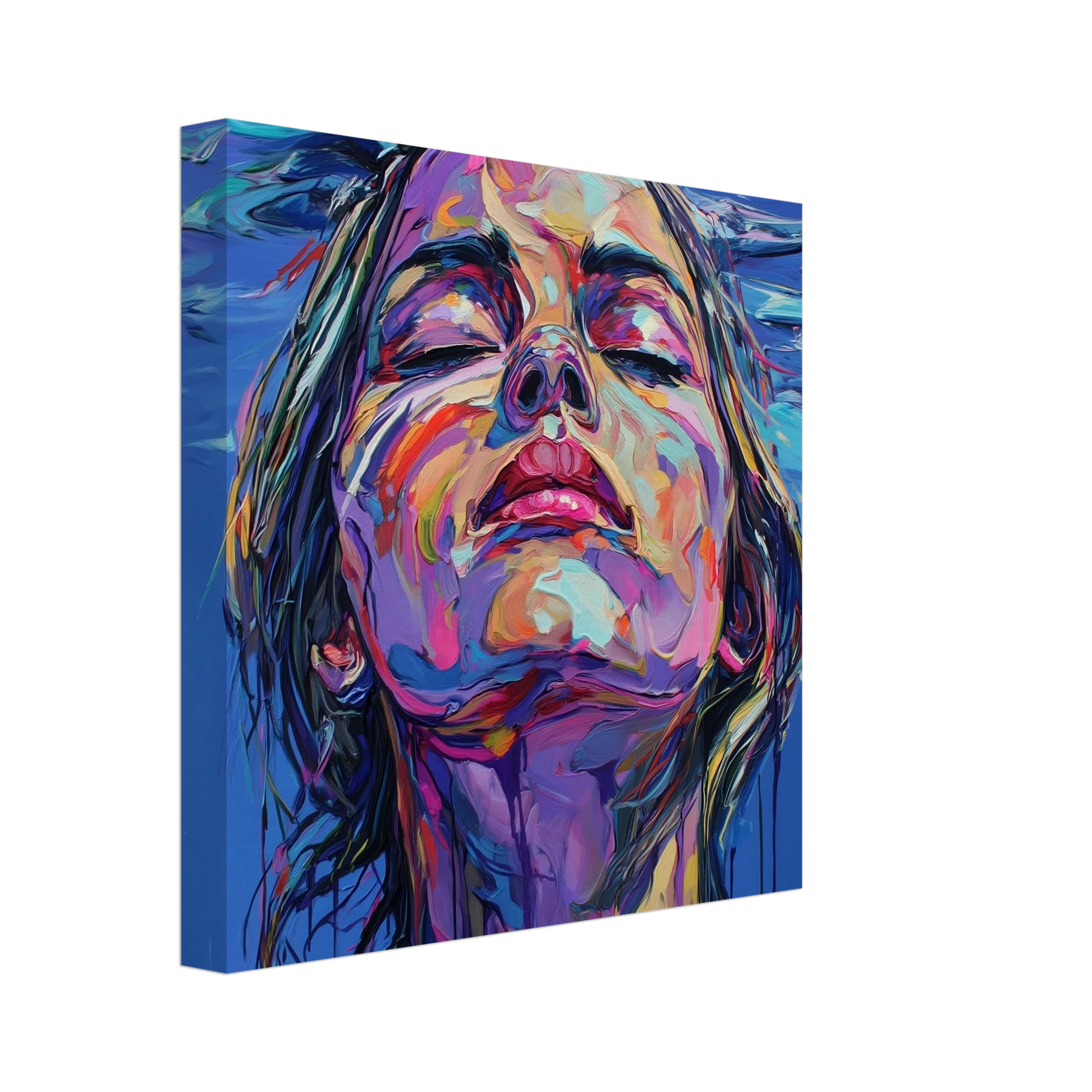 À Fleur d'Eau — tableau sur toile — vue 2 — art mural STNCL