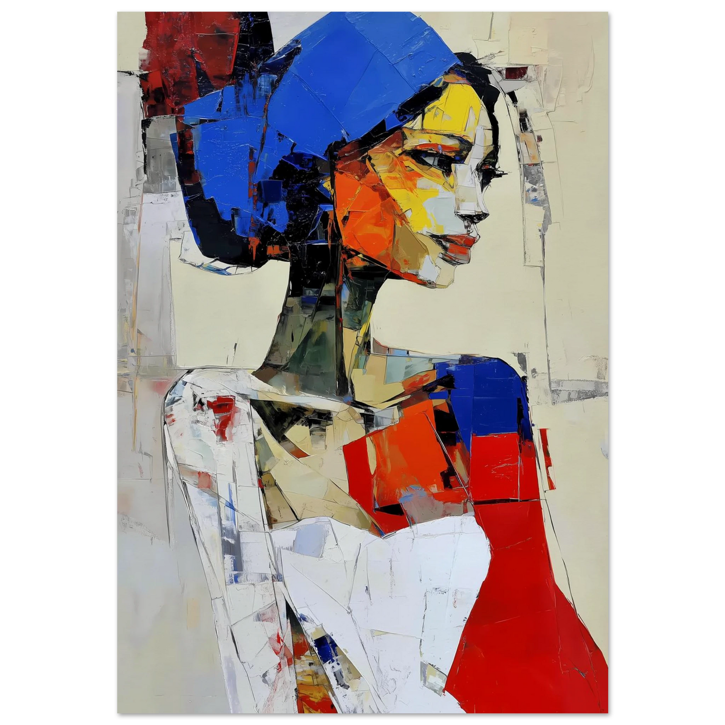 Profil en Éclats de Couleur — affiche d'art — art mural STNCL