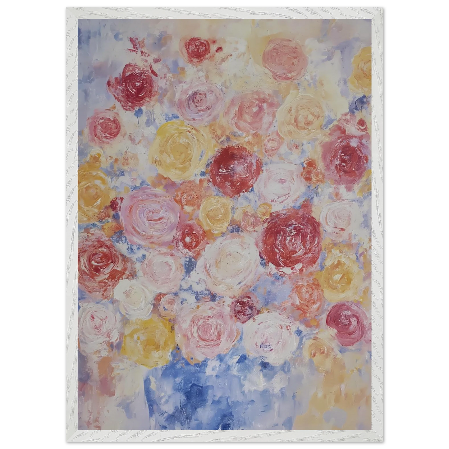 Brassée de Roses — tableau encadré bois — vue 11 — art mural STNCL