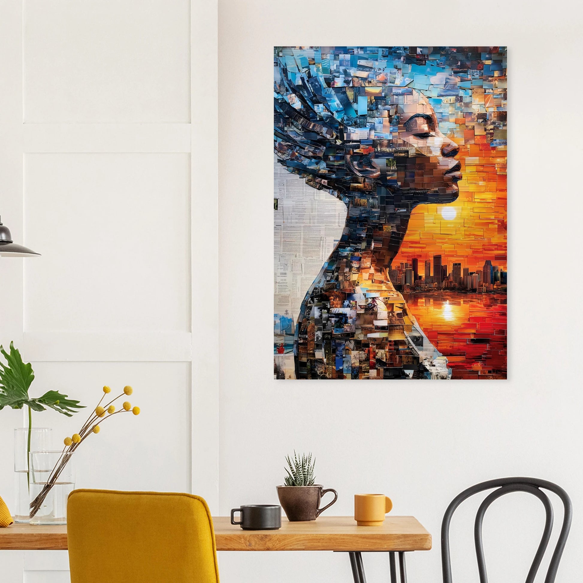 Horizon de Papier — tableau aluminium — vue 8 — art mural STNCL