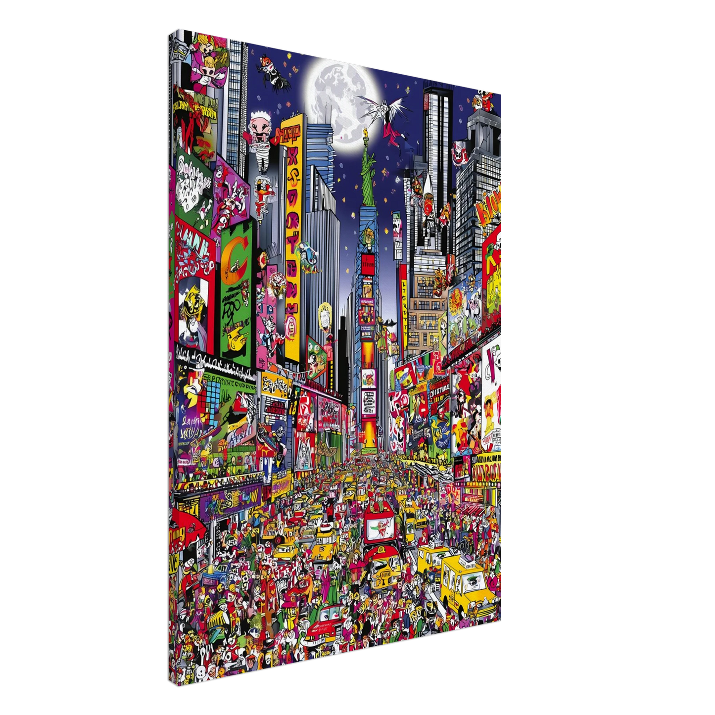 Times Square en Fête — tableau sur toile — art mural STNCL
