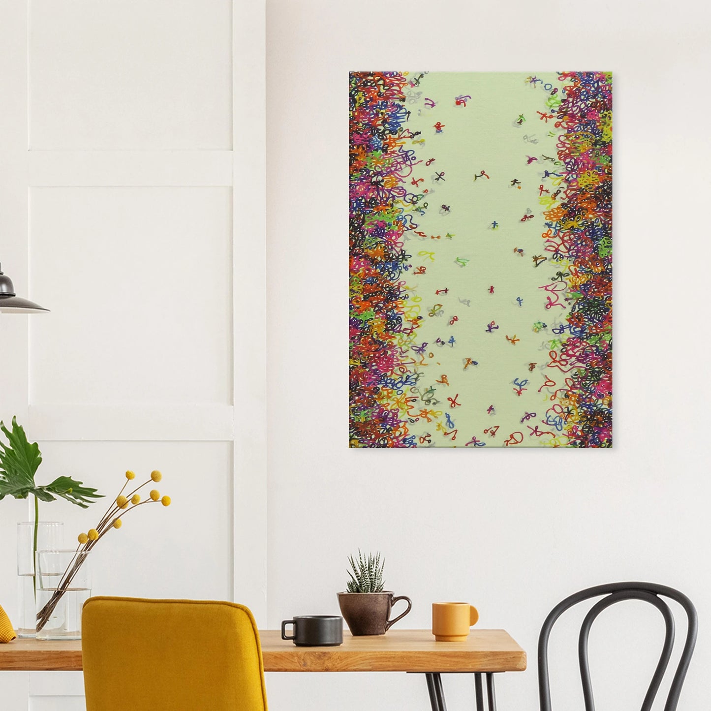 Nuée de Signes — tableau sur toile — vue 8 — art mural STNCL