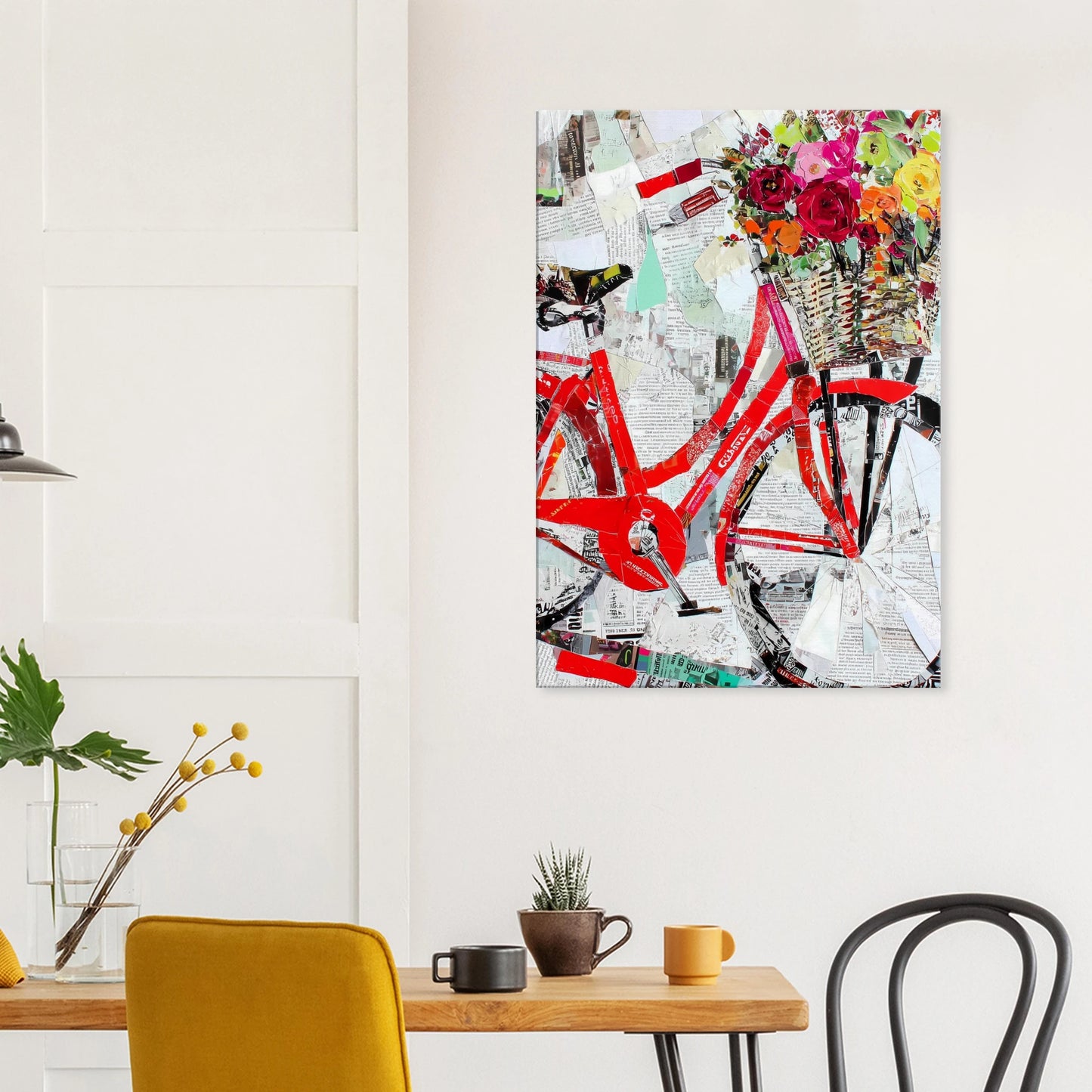 Le Vélo Fleuri — tableau sur toile — vue 8 — art mural STNCL