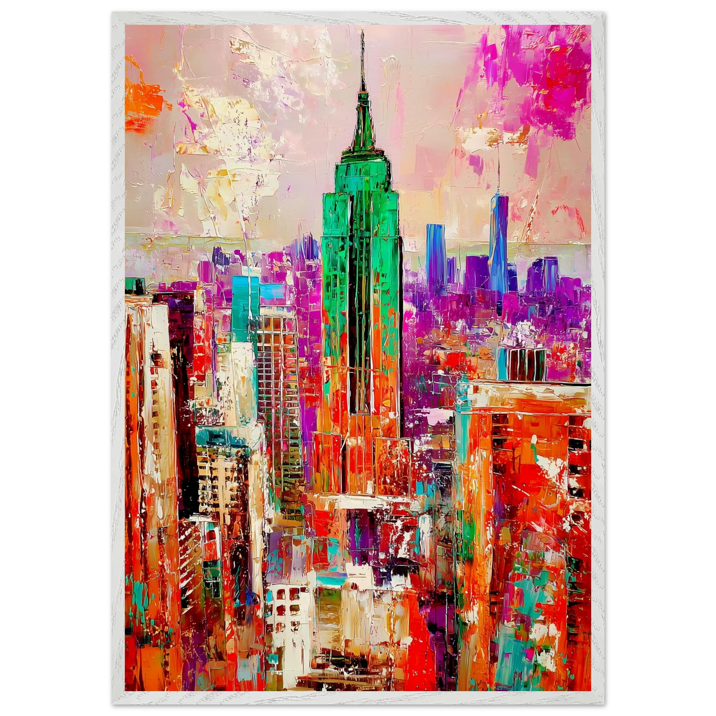 New York en Couleurs — tableau encadre bois — vue 5 — art mural STNCL