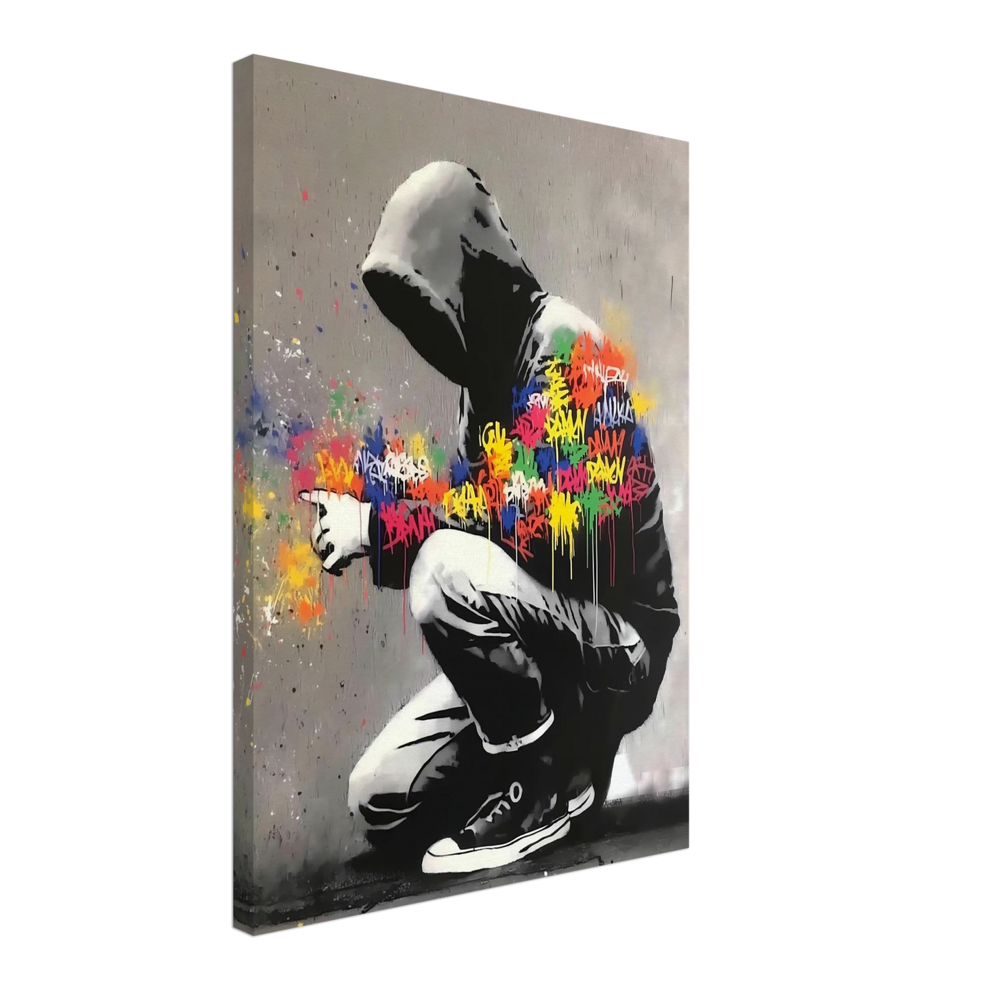 Le Graffeur — tableau sur toile — vue 3 — art mural STNCL