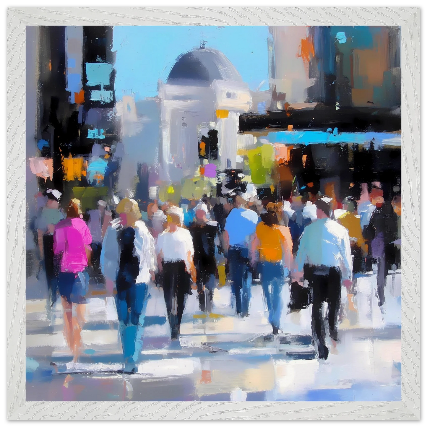 Traversée de Midi — tableau encadré bois — vue 9 — art mural STNCL