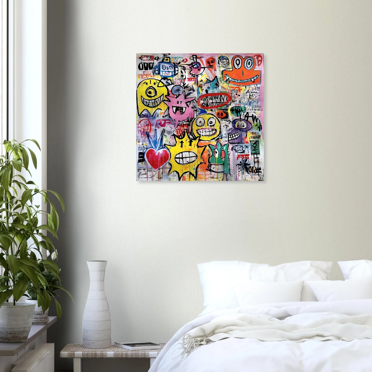 Le Mur aux Monstres — tableau aluminium — vue 6 — art mural STNCL