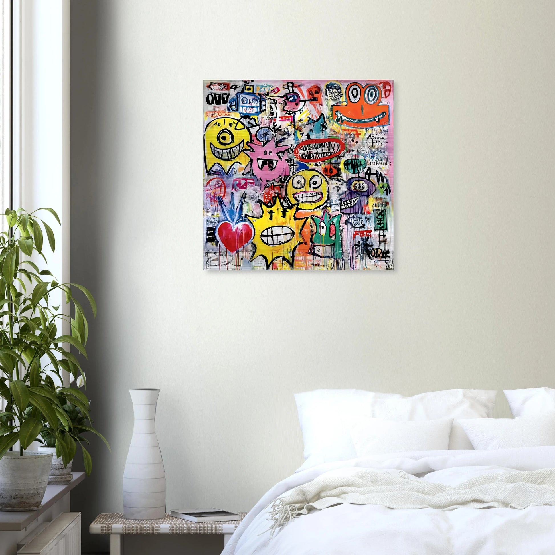 Le Mur aux Monstres — tableau aluminium — vue 6 — art mural STNCL