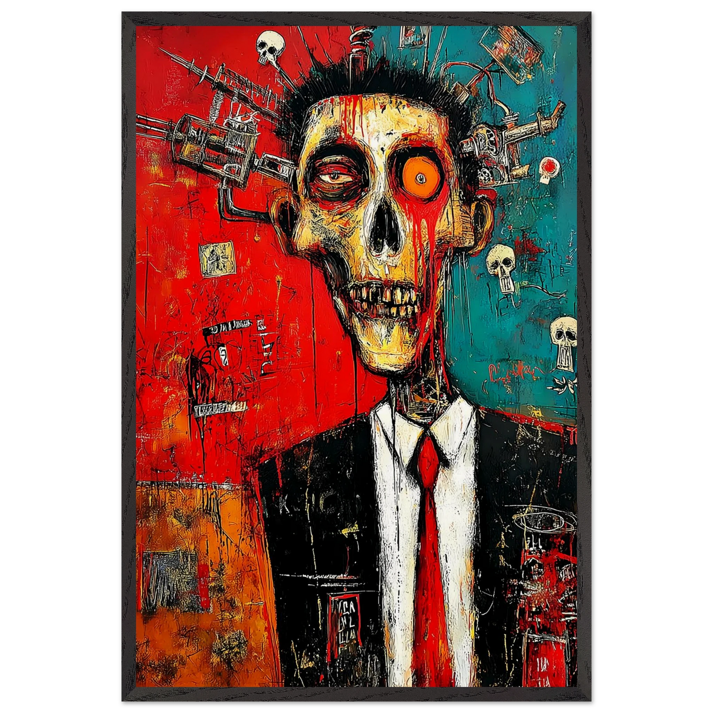 Cadre Mortel — tableau encadre bois — vue 2 — art mural STNCL