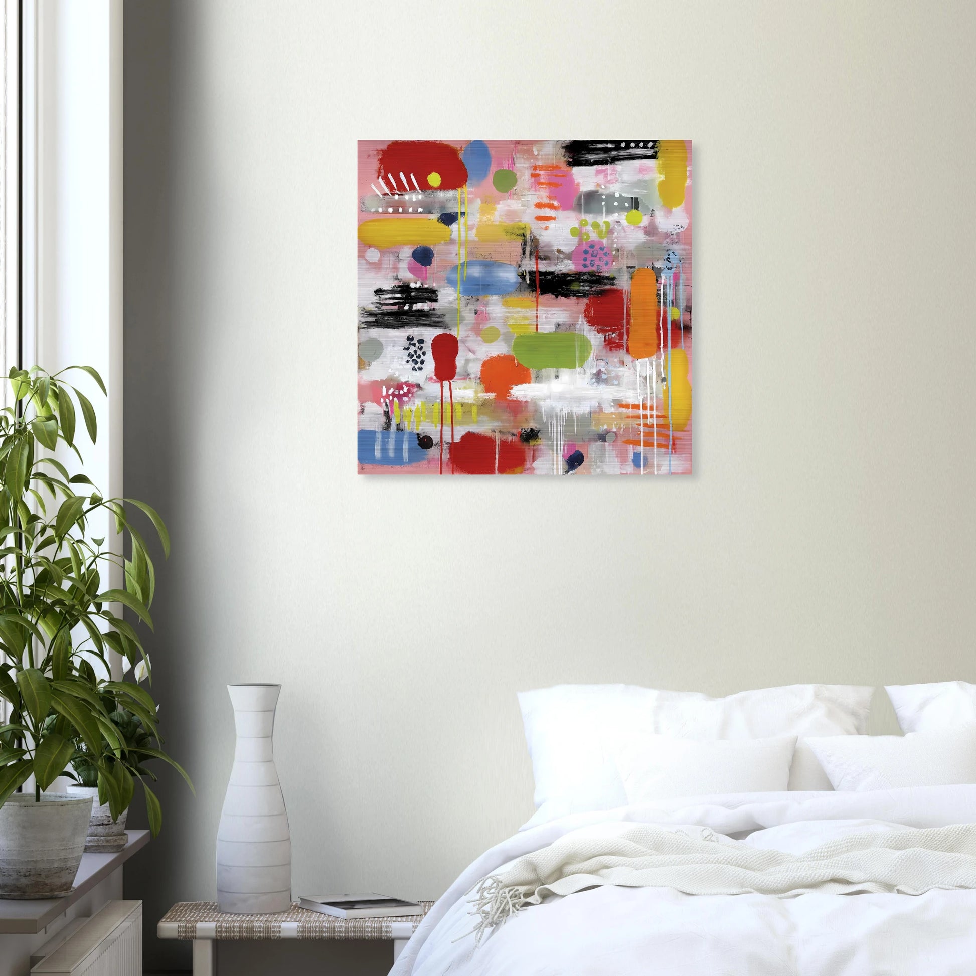 Confettis Suspendus — tableau aluminium — vue 6 — art mural STNCL