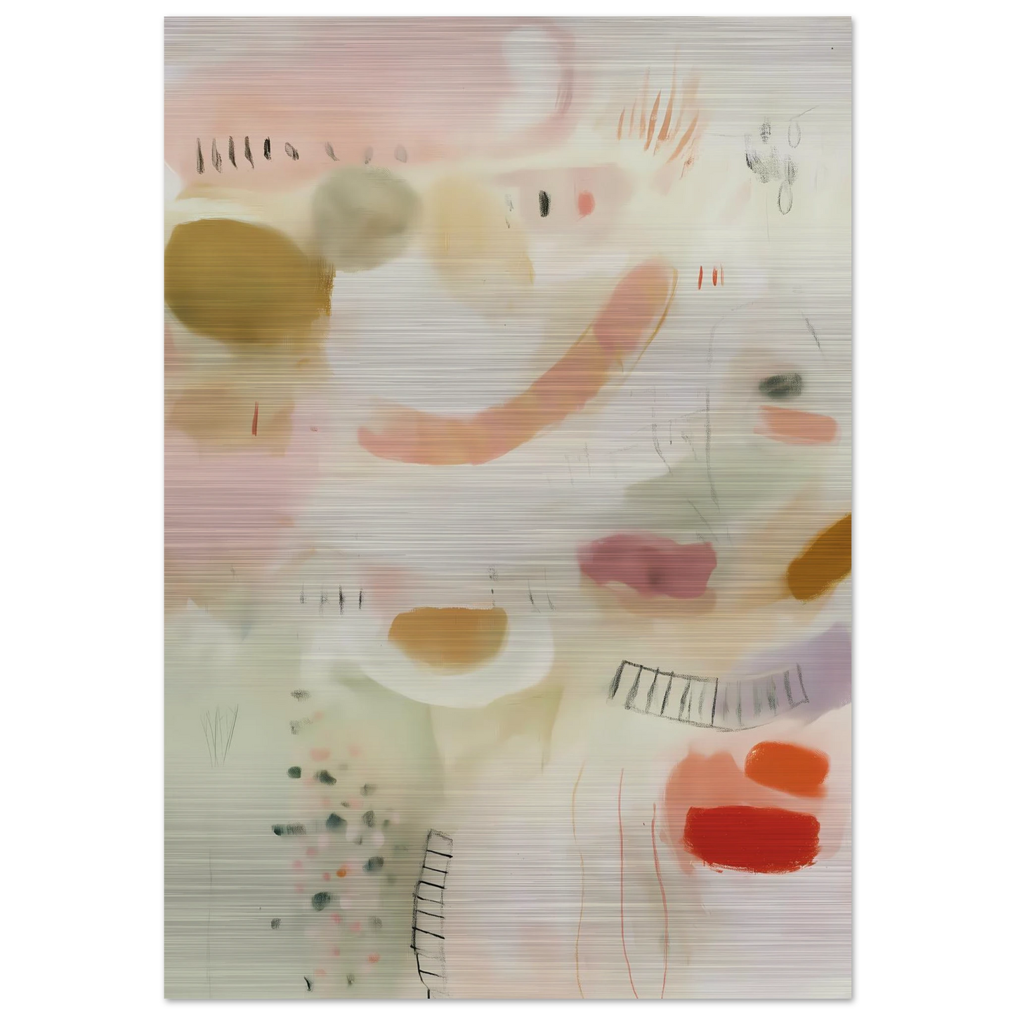 Murmures Pastel — tableau aluminium — art mural STNCL