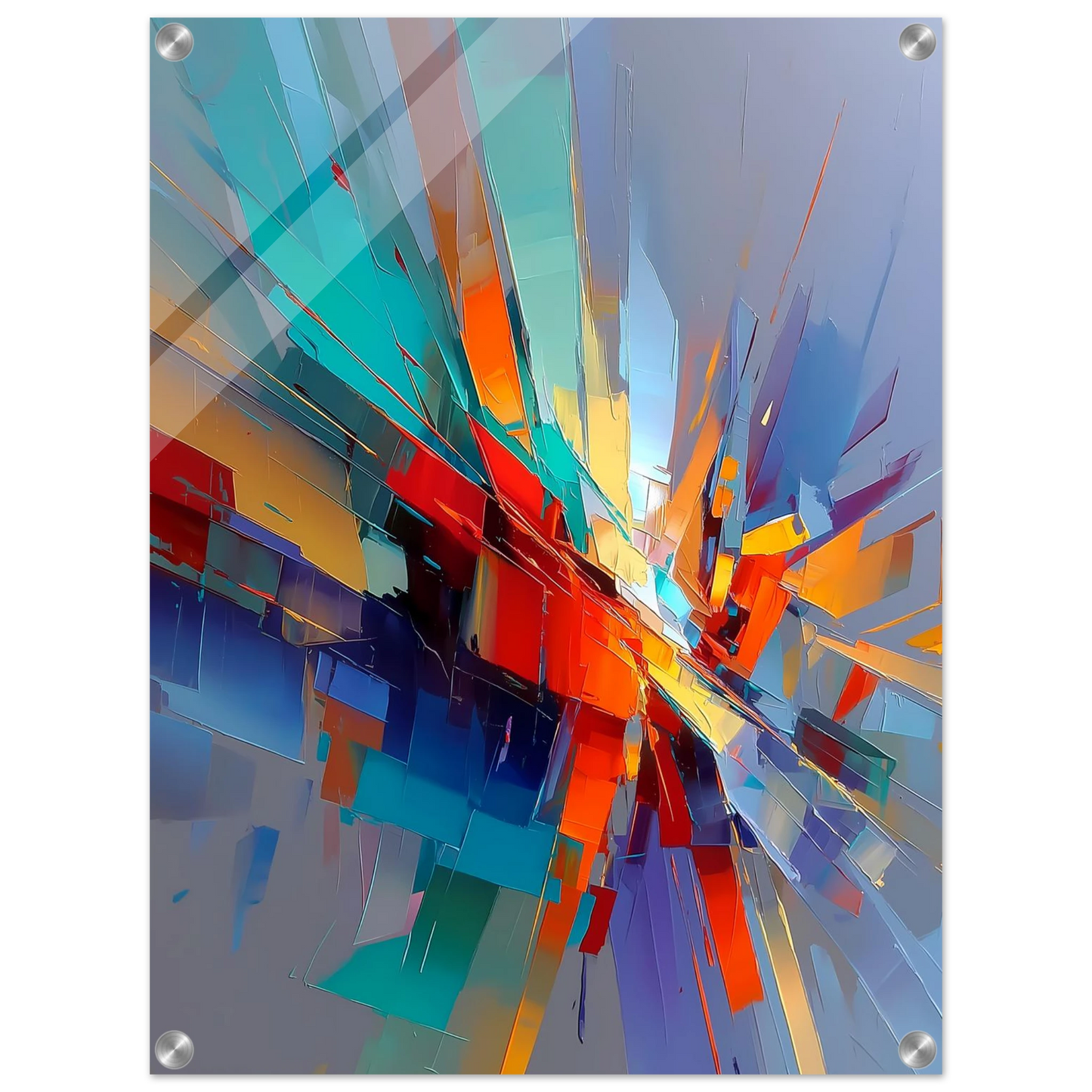 Point de Fuite — tableau plexiglas — vue 4 — art mural STNCL