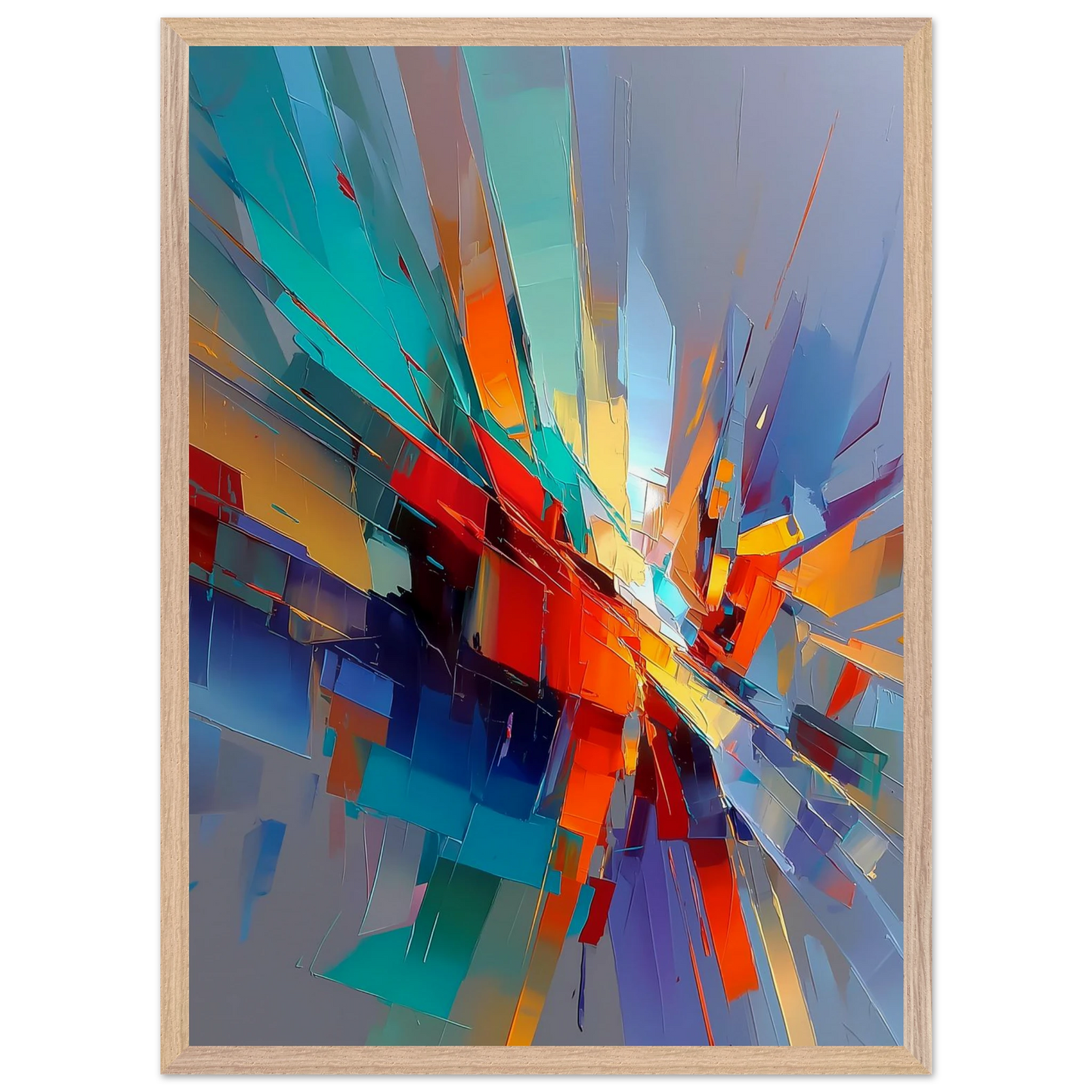 Point de Fuite — tableau encadré bois — vue 13 — art mural STNCL