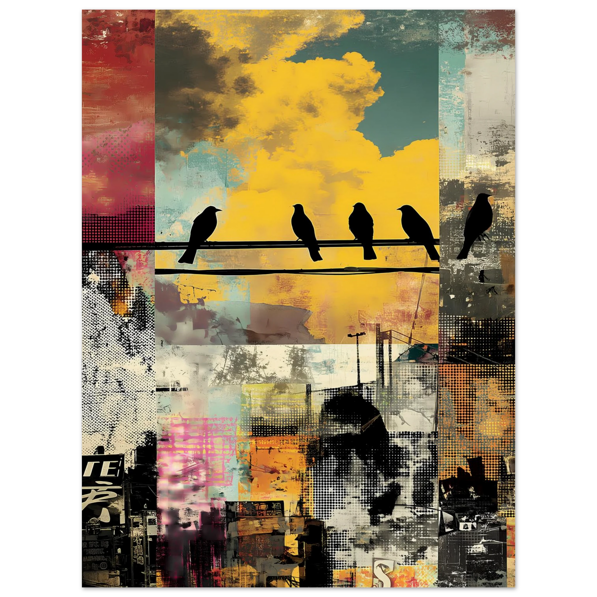 Perchoir Urbain — affiche d'art — vue 2 — art mural STNCL