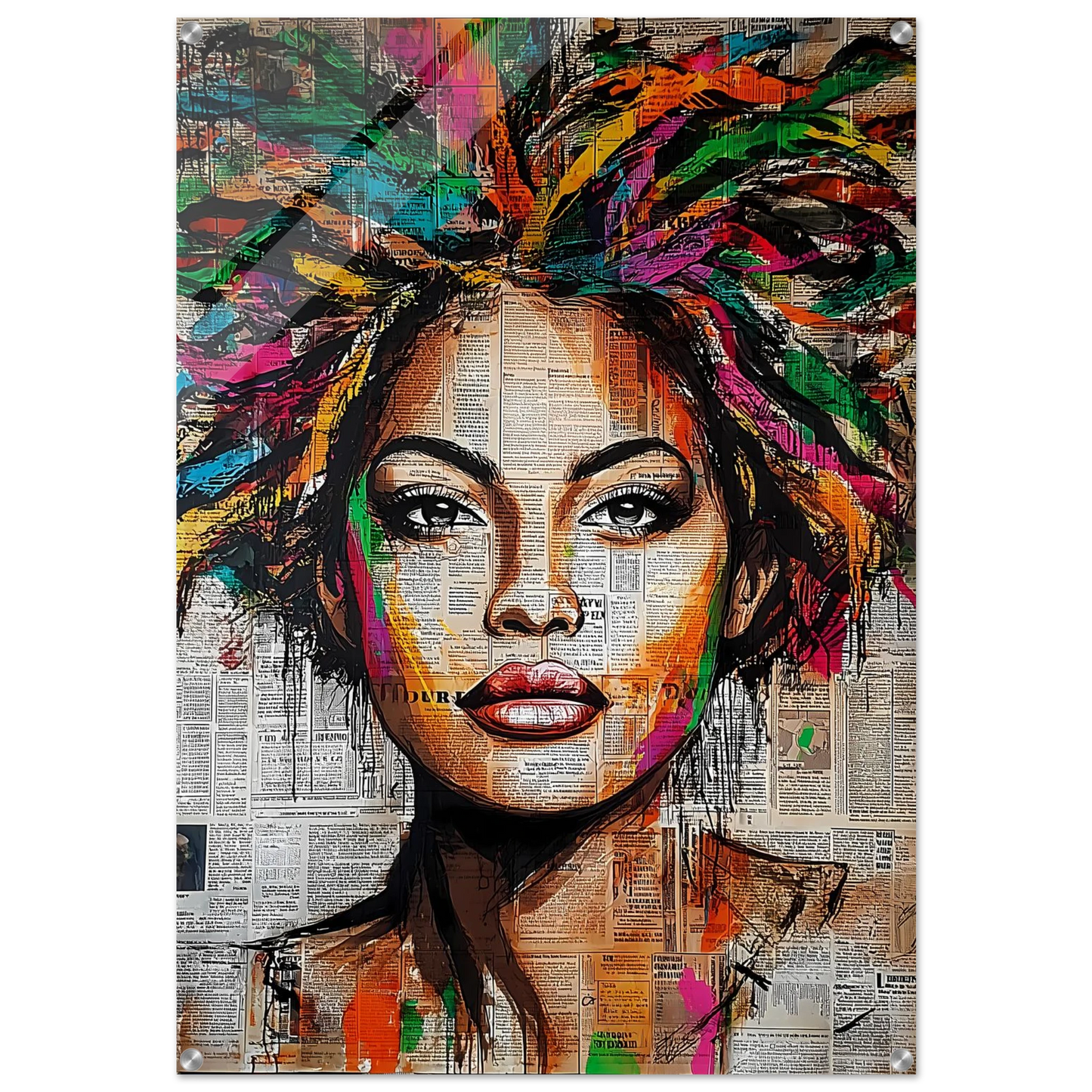 Tête d'Affiche — tableau plexiglas — art mural STNCL