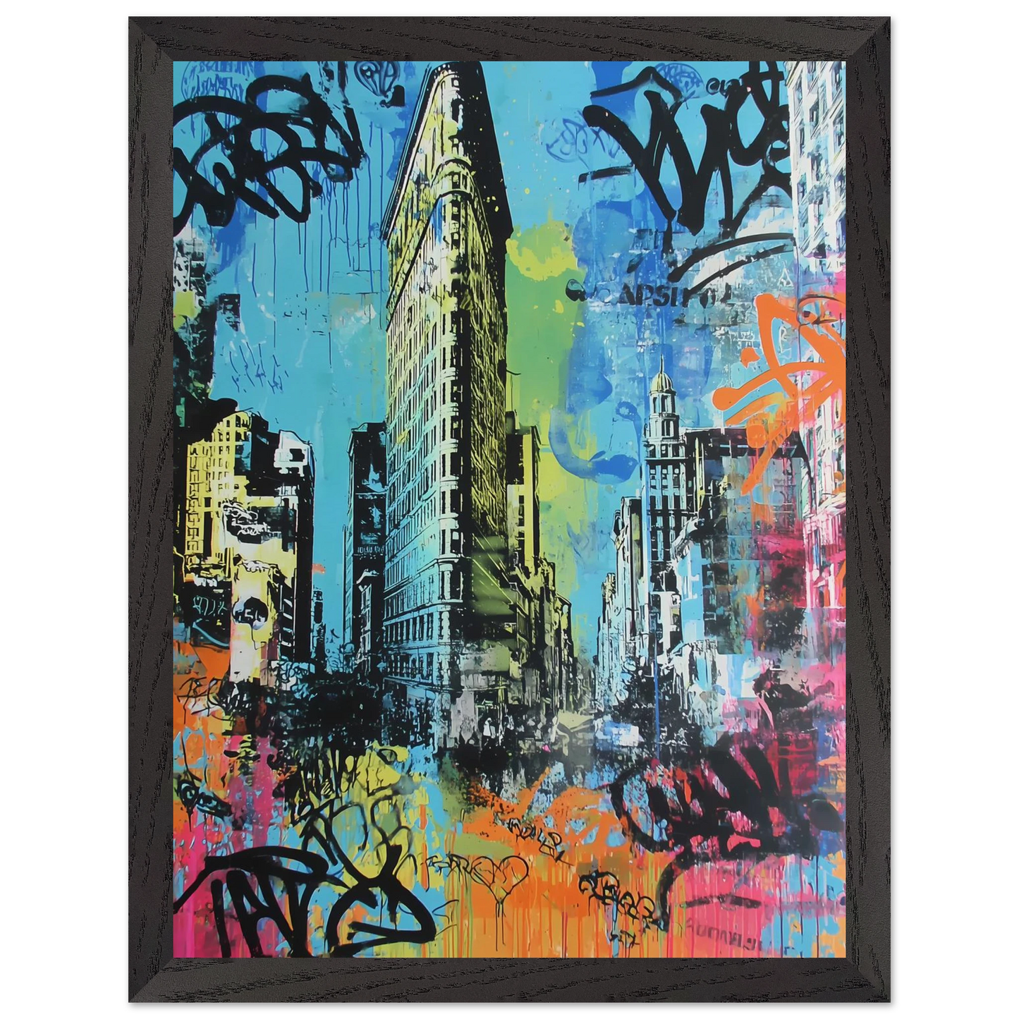 Proue de Manhattan — tableau encadré bois — vue 4 — art mural STNCL