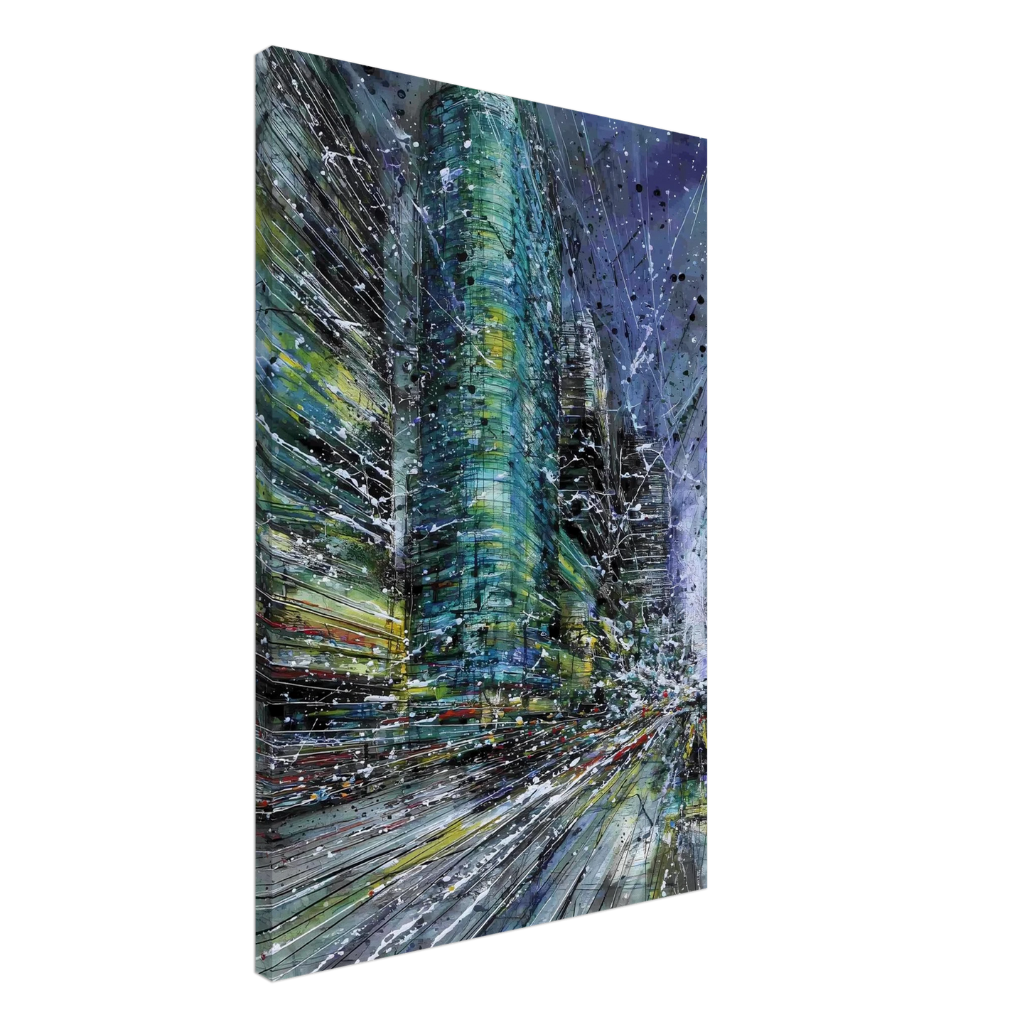 Vertige de la Cité — tableau sur toile — vue 2 — art mural STNCL