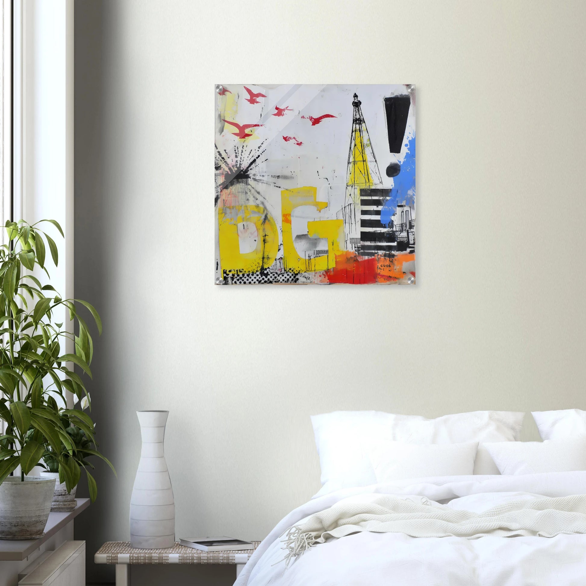 Le Grand Cri — tableau plexiglas — vue 6 — art mural STNCL