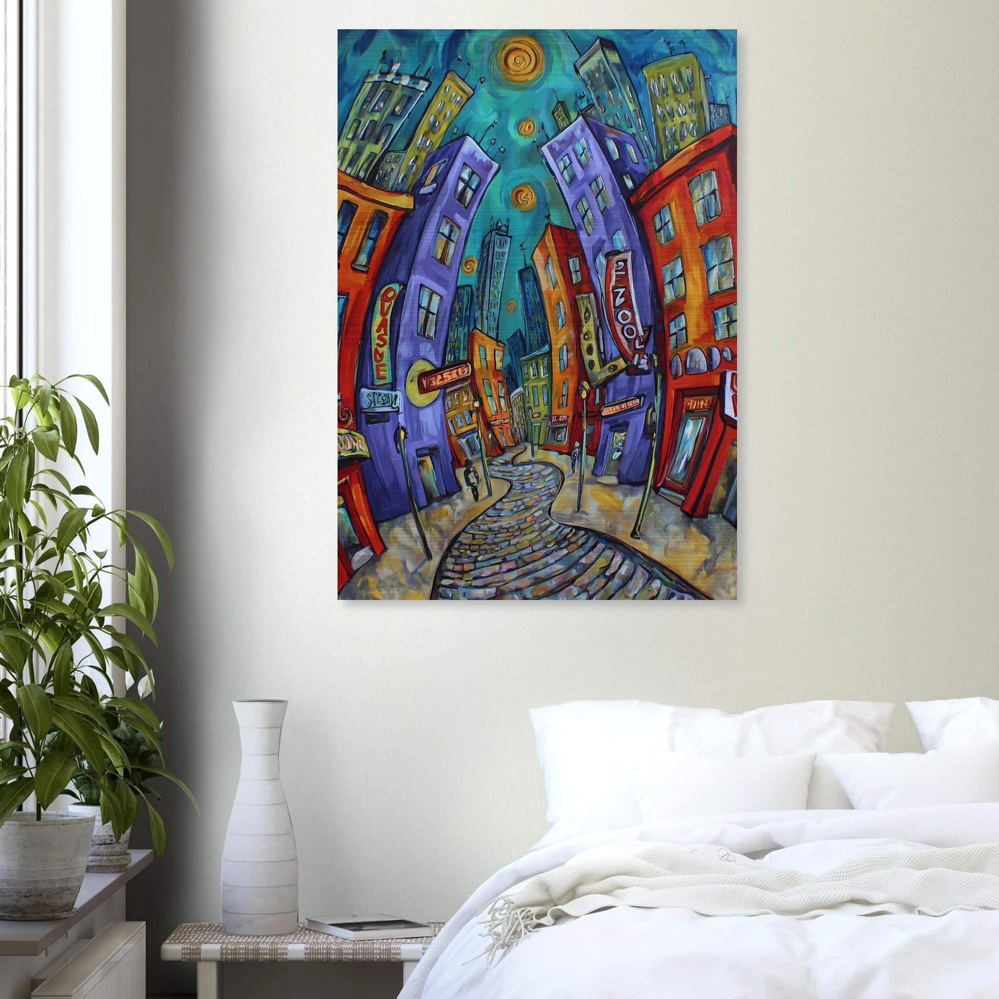 Ville Tourbillon — tableau aluminium — vue 7 — art mural STNCL